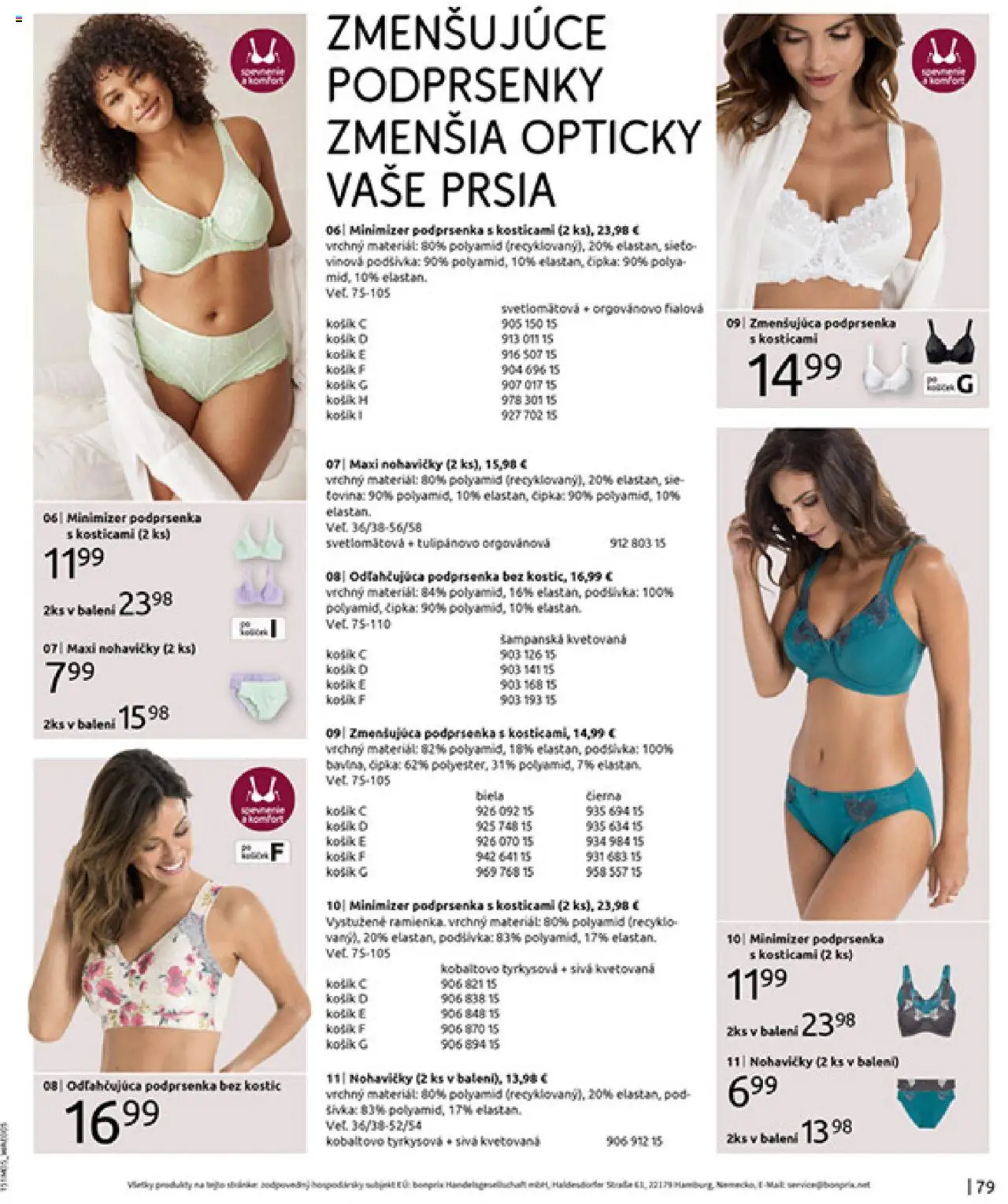 Bonprix katalóg citrusové farby │ platný od 26.05.2025 | Strana: 81 | Produkty: Nohavičky, Podprsenka