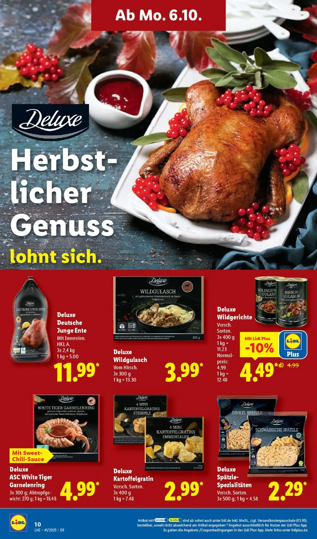 Lidl Prospekt Hilders – gültig ab 06.10.2025 | Seite: 18 | Produkte: Gulasch, Chili, Ente