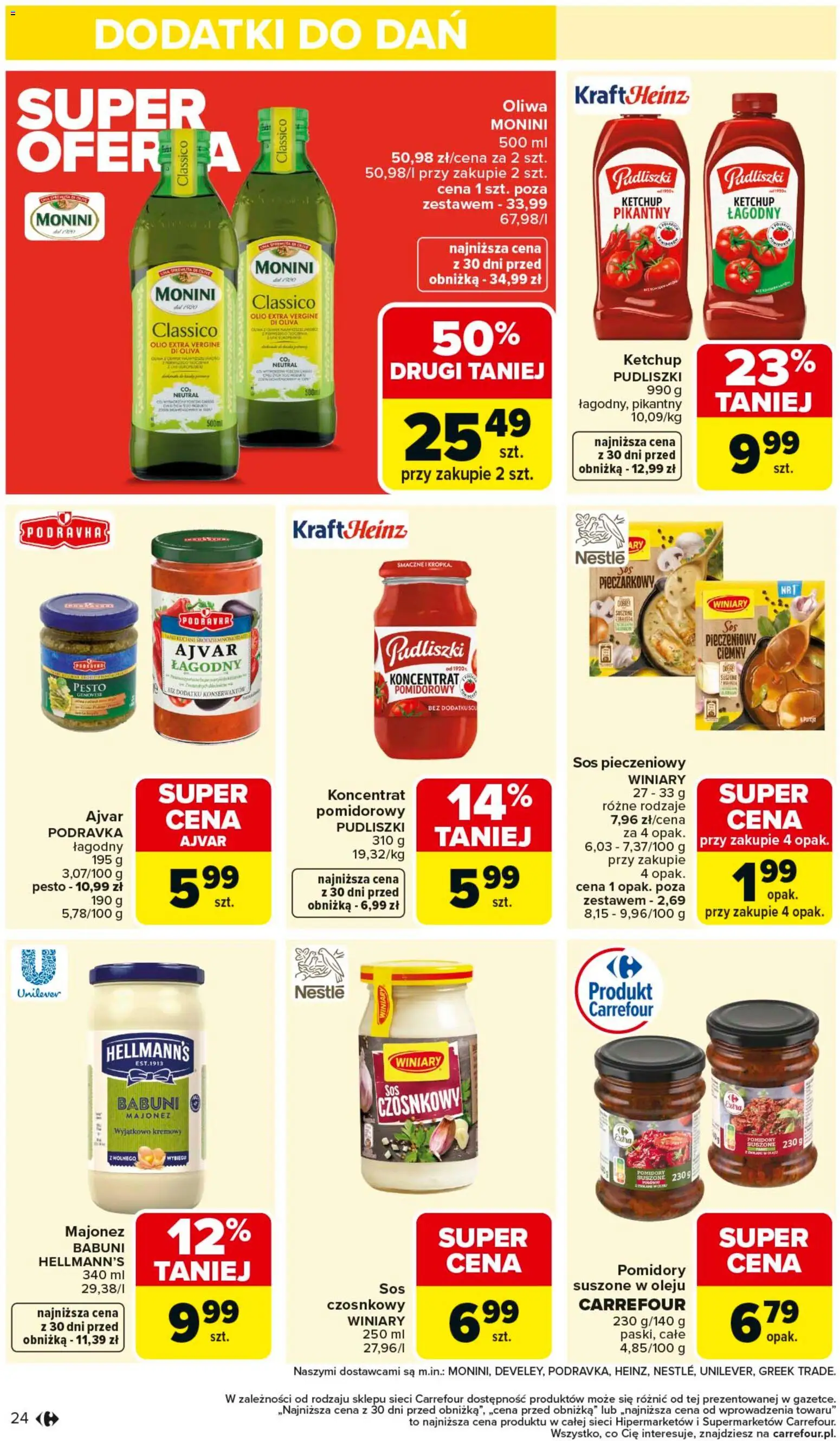 Carrefour Gazetka od 02.02.2026 | Strona: 26 | Produkty: Pomidory suszone, Pomidory, Majonez, Sos