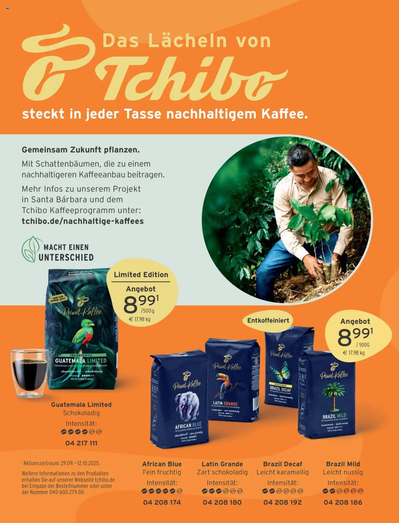 Angebote Tchibo – gültig ab 01.10.2025 | Seite: 164 | Produkte: Kaffee