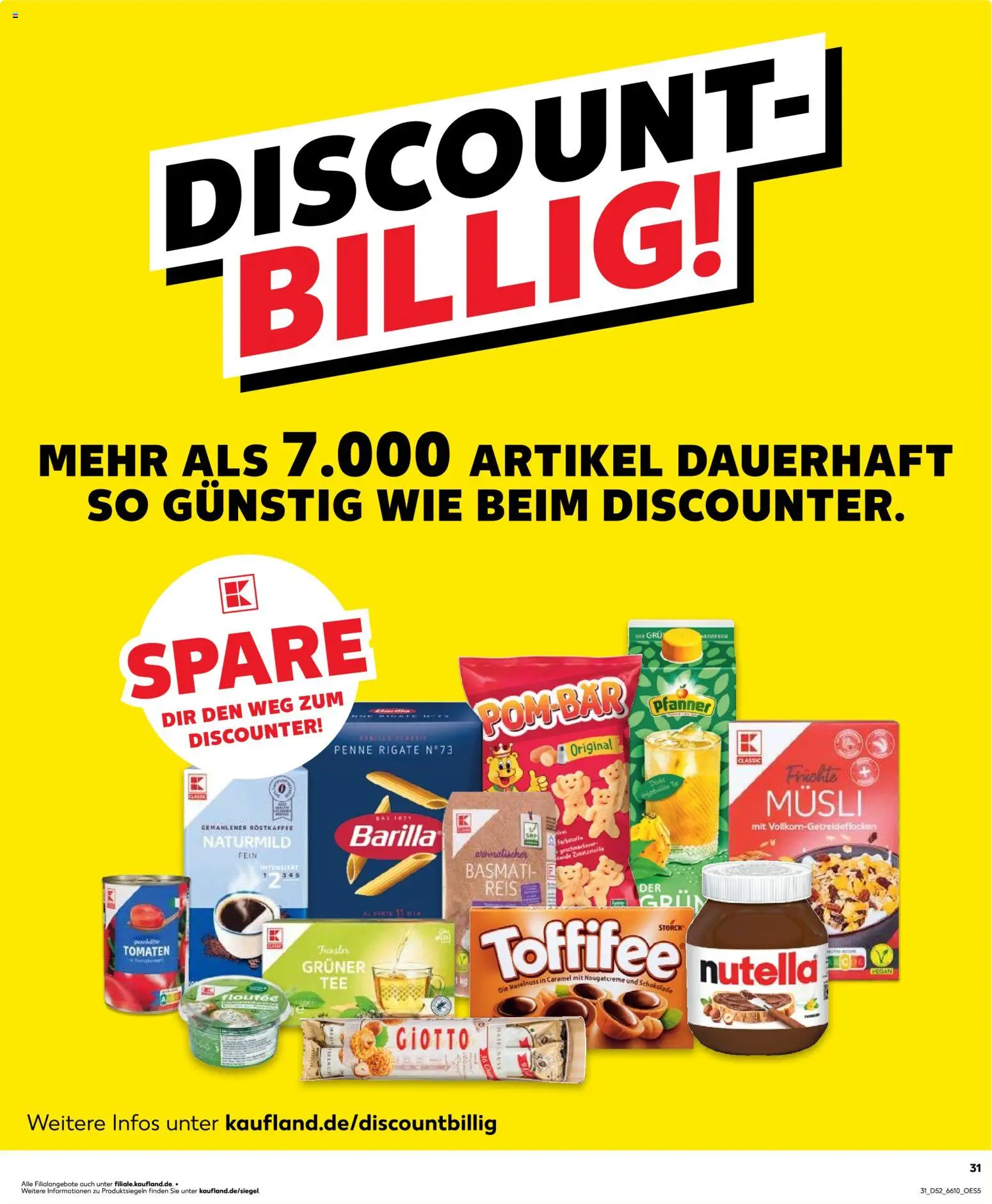 Kaufland prospekt Völklingen	 – gültig ab 27.12.2025 | Seite: 31 | Produkte: Barilla, Tomaten, POM-BÄR, Reis