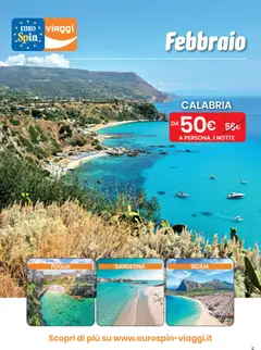 Anteprima del volantino Eurospin Viaggi Sud catalogo valido a partire dal 11.02.2026