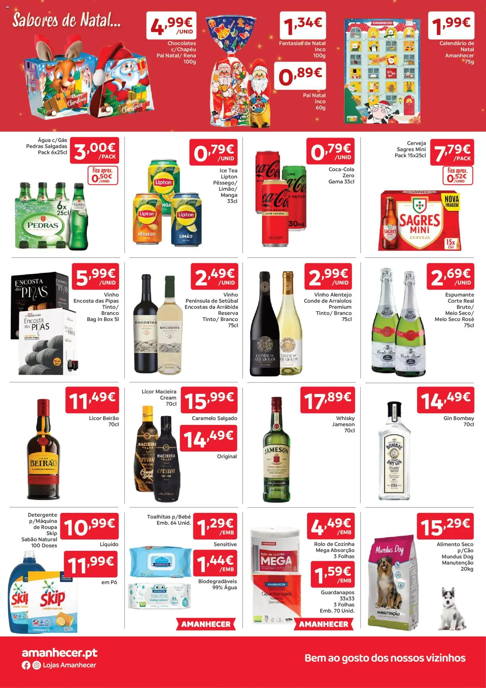 Amanhecer folheto │ válido de 30.10.2025 | Página: 4 | Produtos: Agua, Espumante, Vinho, Cerveja