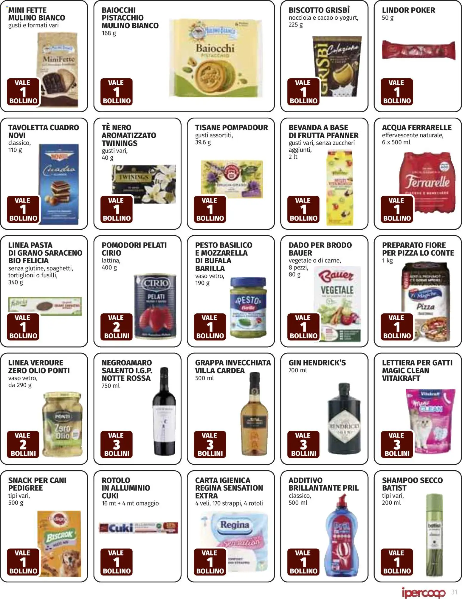 Volantino Ipercoop del 15.01.2026 | Pagina: 31 | Prodotti: Pasta, Pesto, Cacao, Ferrarelle