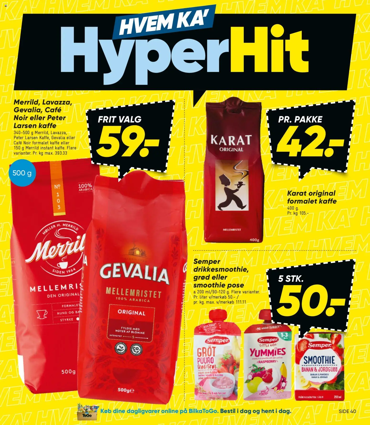 Bilka tilbudsavis – gyldig fra 09.01.2026 | Side: 9 | Produkter: Kaffe, Jordbær, Smoothie