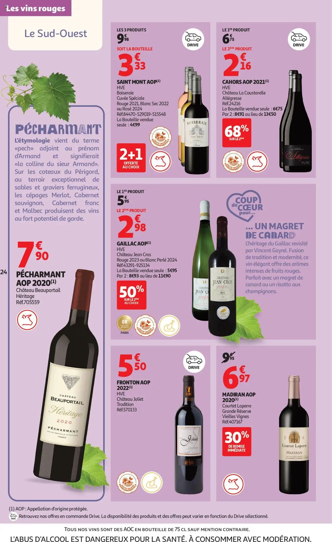 {H1} | Page: 24 | Produits: Magret de canard, Vin