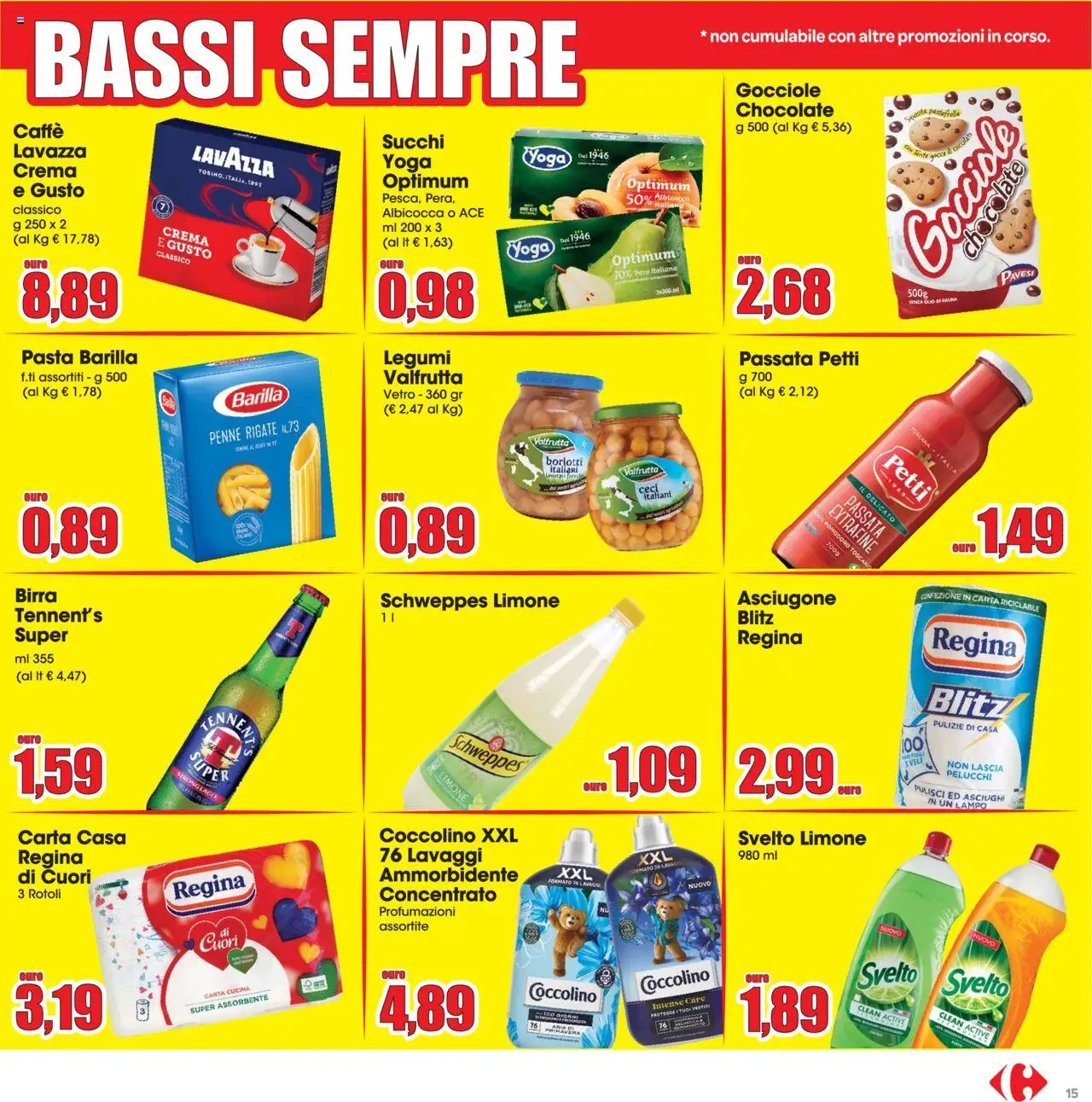 Volantino Carrefour del 20.10.2025 | Pagina: 15 | Prodotti: Legumi, Pera, Lavazza, Penne