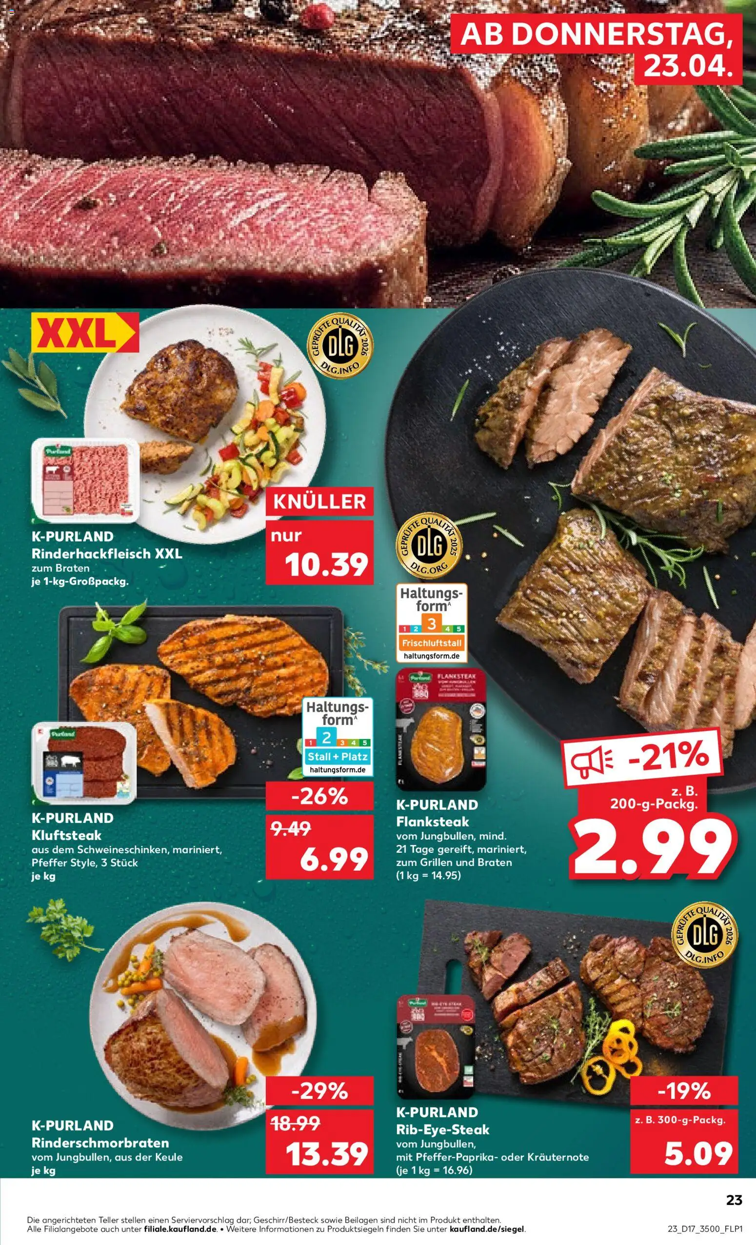 Kaufland Prospekt Jena	 – gültig ab 23.04.2026 | Seite: 23 | Produkte: Pfeffer, Steak