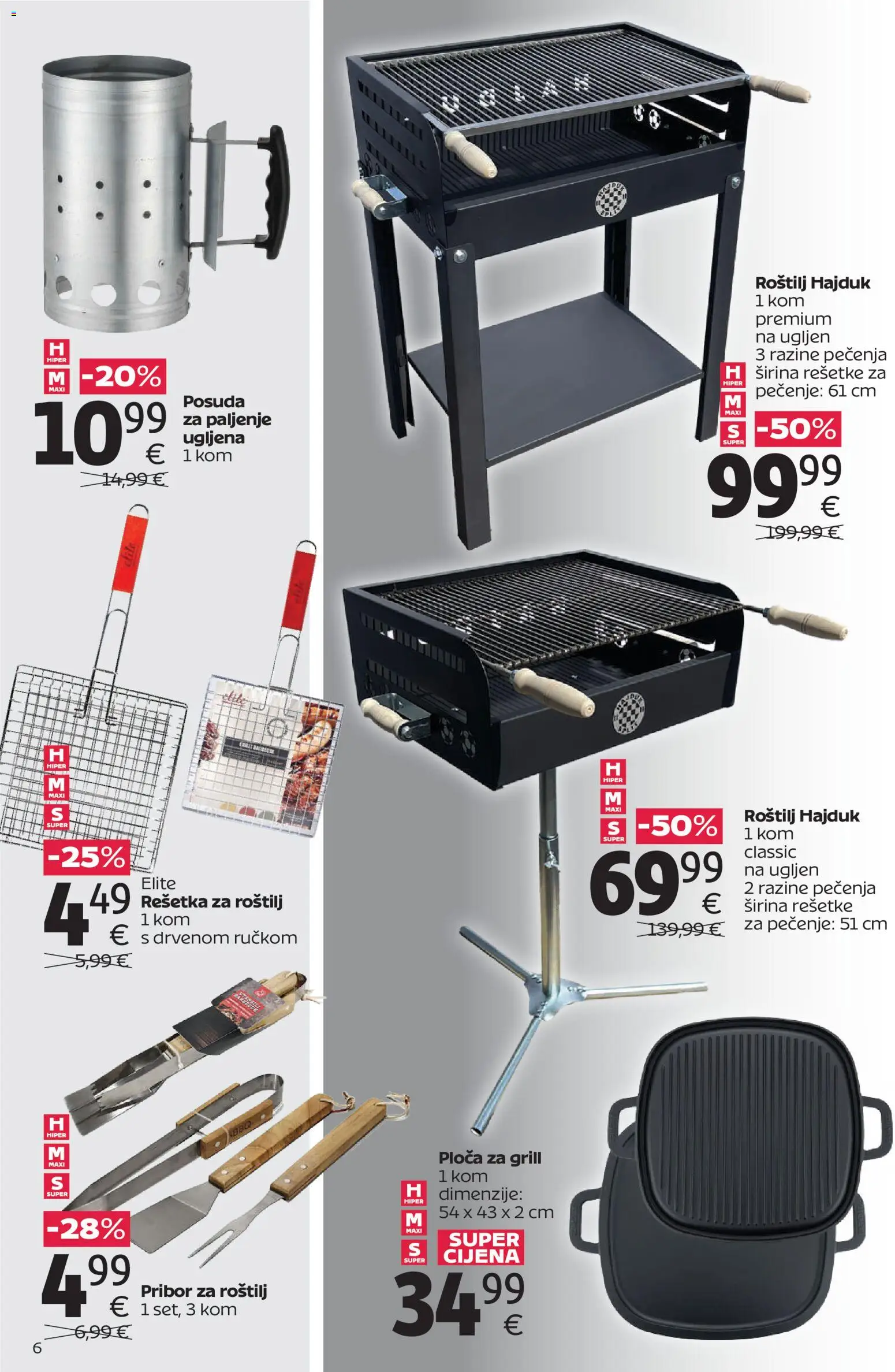 Tommy katalog | vrijedi od 27.04.2026 | Stranica: 6 | Proizvodi: Roštilj