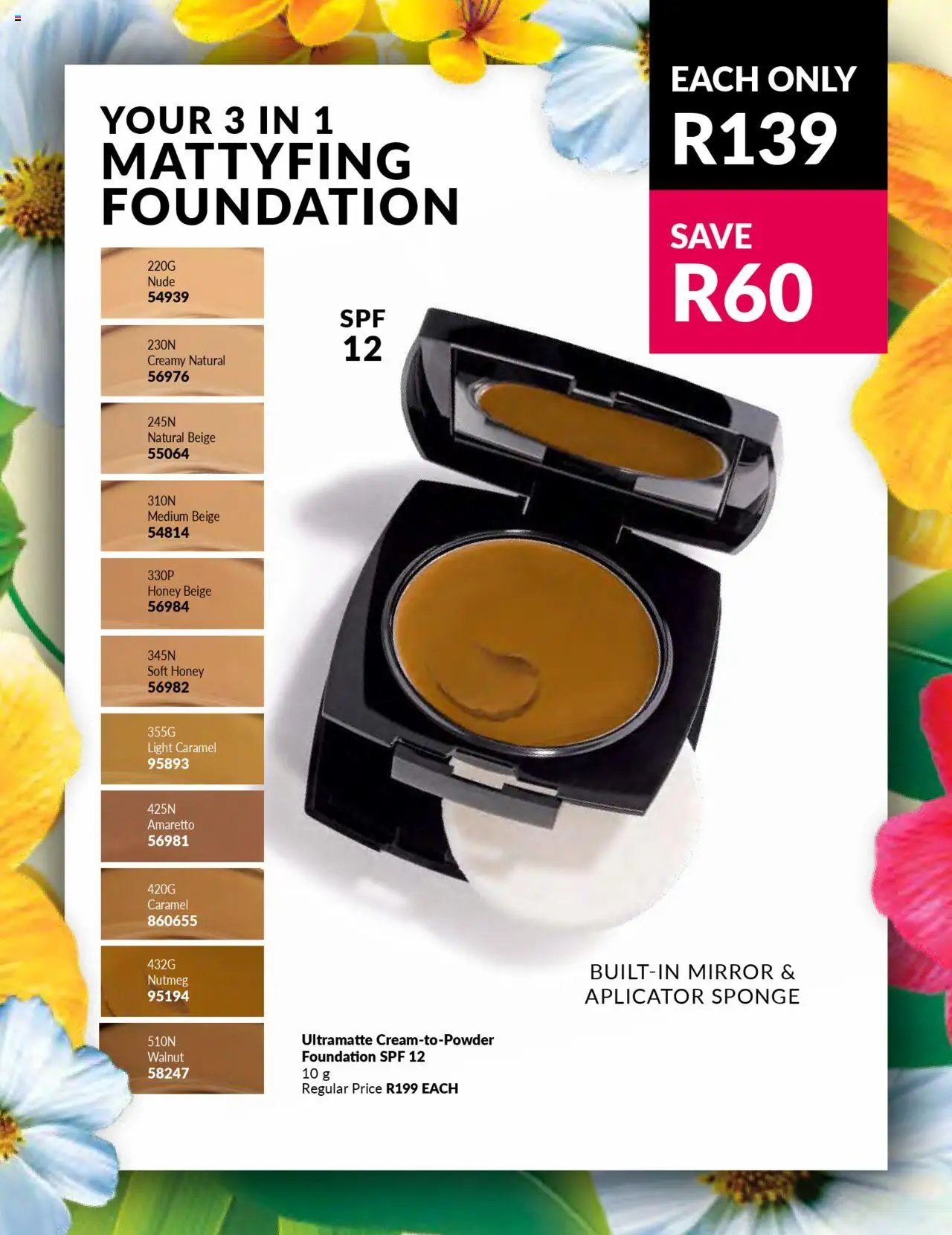 New Avon catalogue – valid from 19.09.2025 | Page: 17 | Products: Mirror, Light, Foundation, Caramel