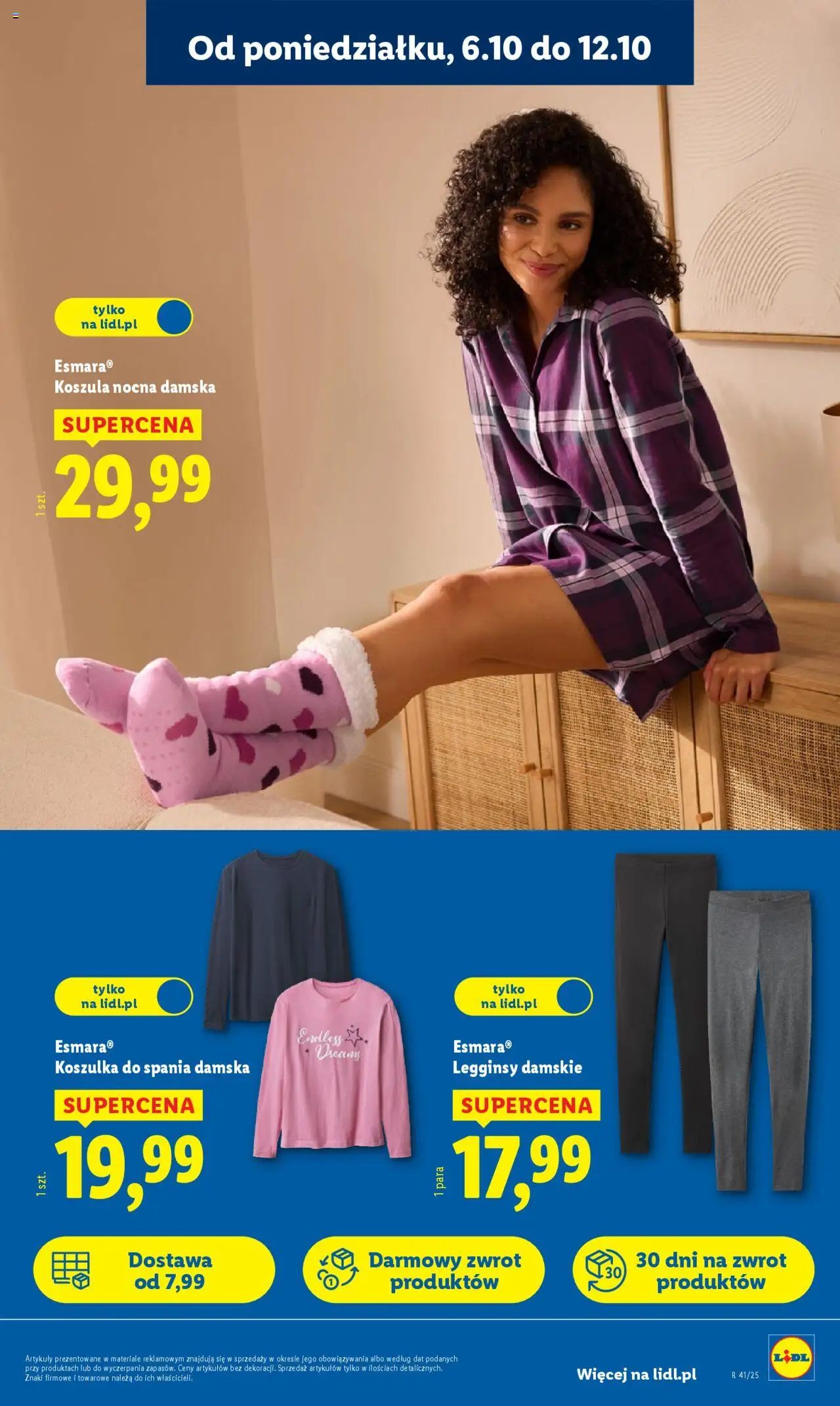 Lidl Katalog od 06.10.2025 | Strona: 33 | Produkty: Koszula, Legginsy, Legginsy damskie