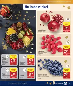 Aldi folder week 50 - Voorbeeld van een folder van Aldi, geldig van 15.12.2025 | Pagina: 19 | Producten: Ananas, Fruit, Granaatappel, Druiven