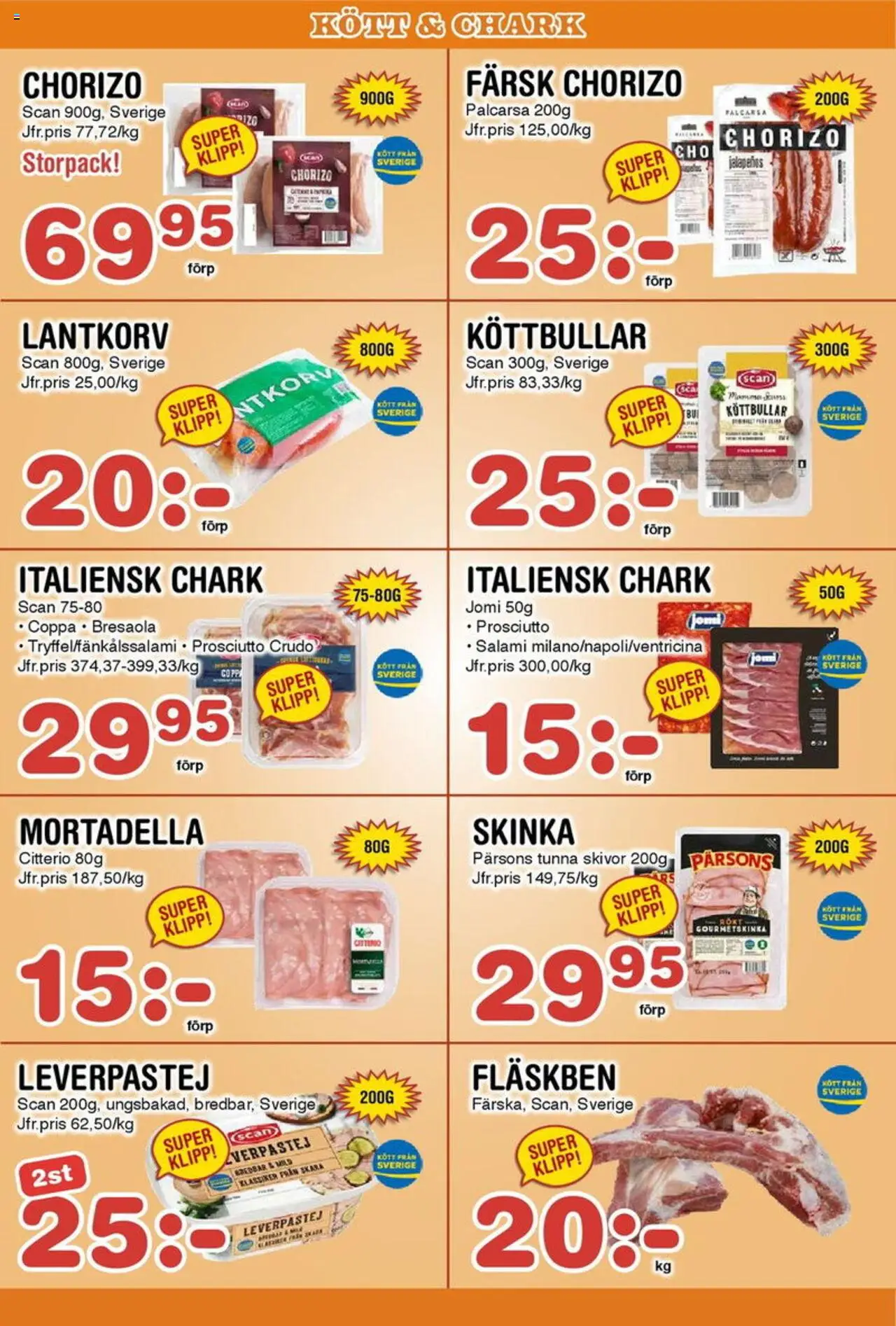 Nya Pulsen reklamblad aktuell från 04.08.2025 | Sida: 4 | Produkter: Jord, Köttbullar, Leverpastej, Skinka
