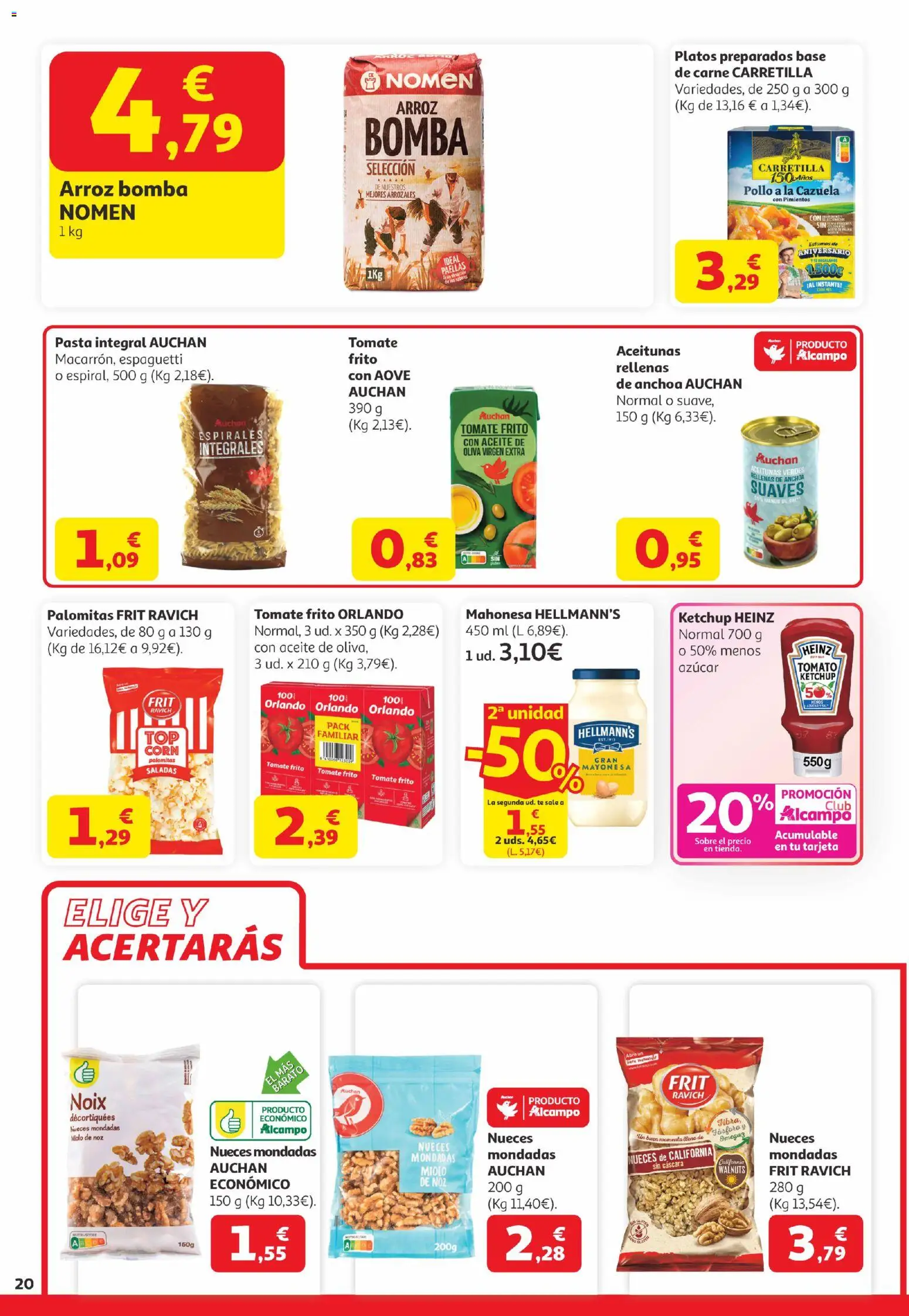 Alcampo Canarias │ válido desde el 07.04.2026 | Página: 20 | Productos: Aceite, Arroz, Té, Anchoa