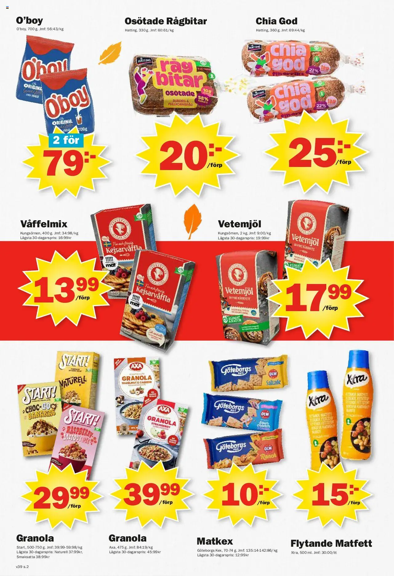 Pekås reklamblad aktuell från 22.09.2025 | Sida: 2 | Produkter: Granola