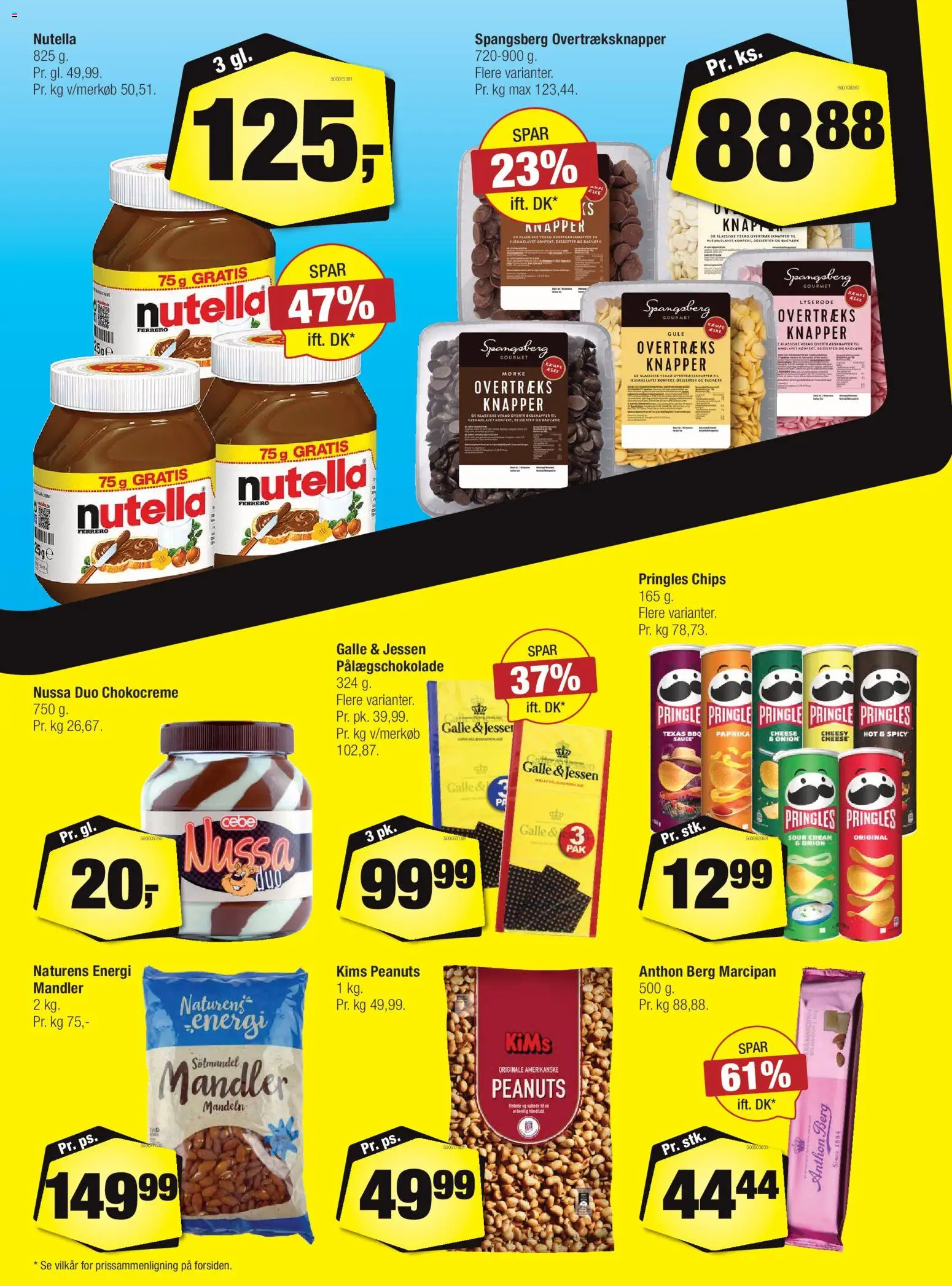 Calle tilbudsavis – gyldig fra 28.01.2026 | Side: 12 | Produkter: Chips, Mandler, Marcipan, Nutella