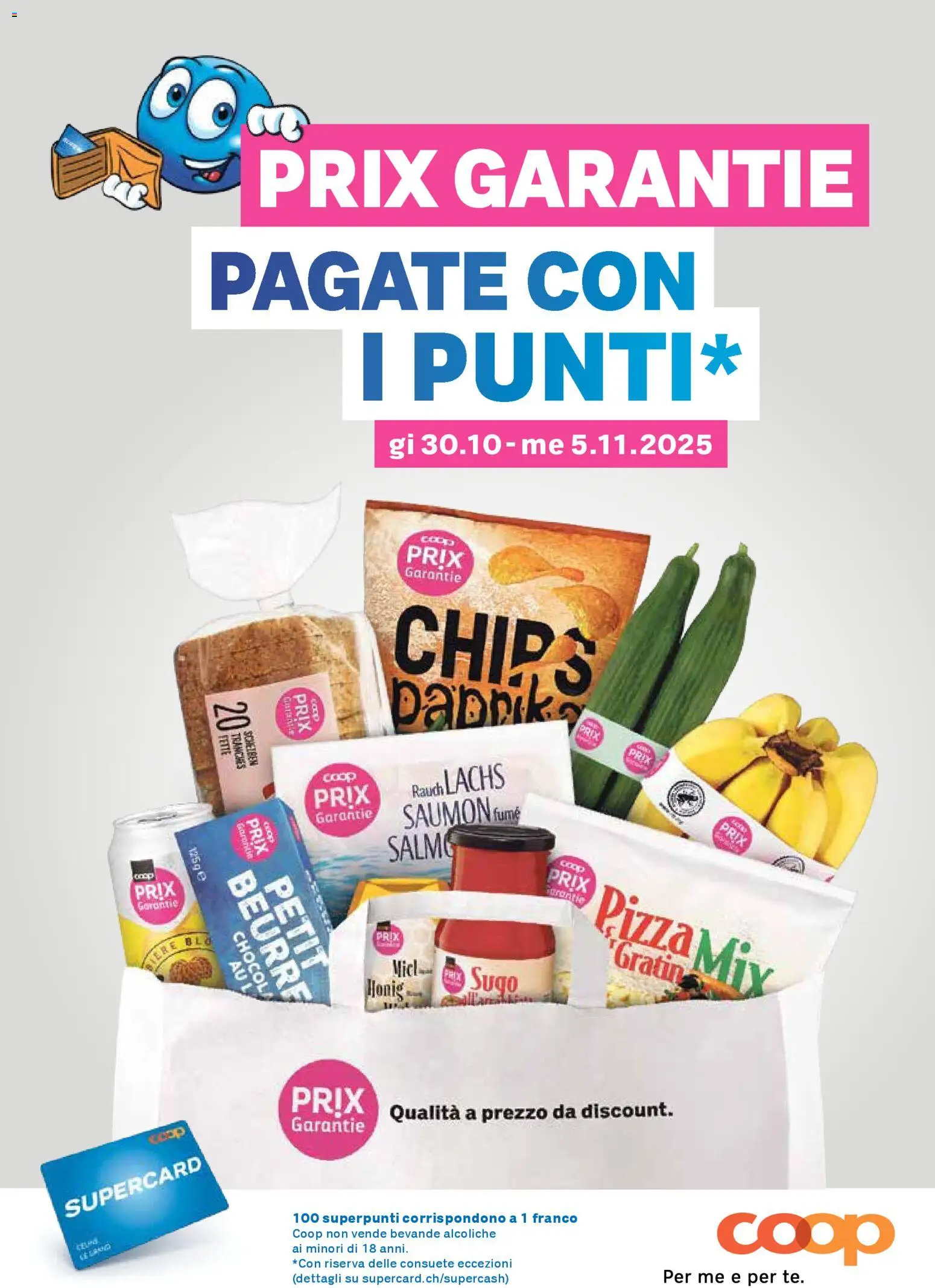 Coop - Una settimana di azioni – gültig ab 30.10.2025 | Seite: 17 | Produkte: Lachs, Pizza, Chips
