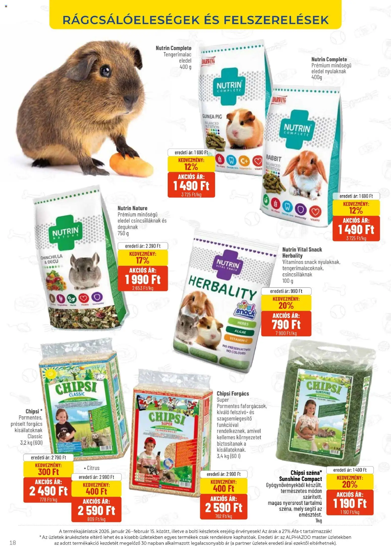 AlphaZoo akciós ujság - amely érvényes a következő dátumtól: 26.01.2026 | Oldal: 18 | Termékek: Vitamin c