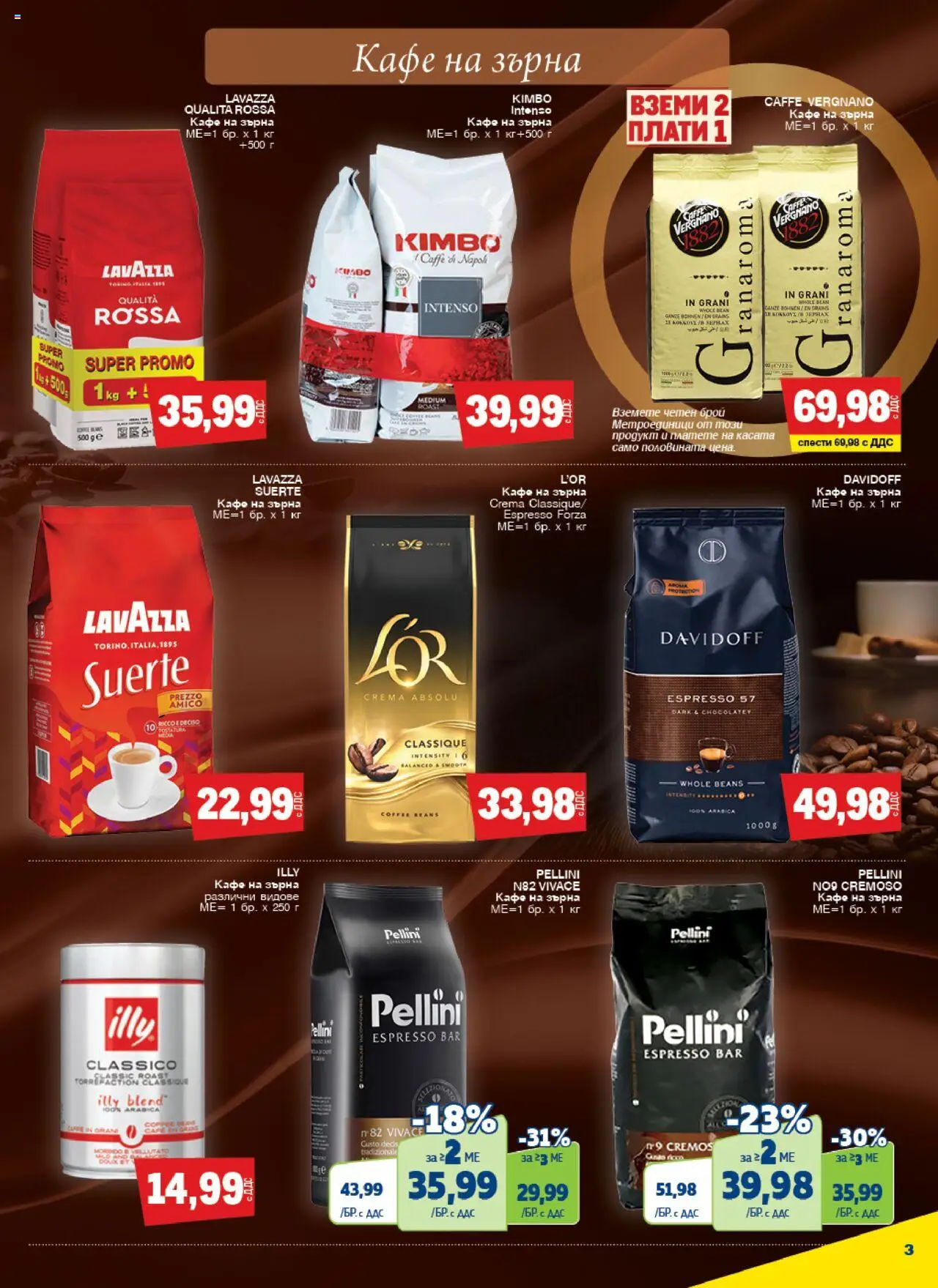  | Страница: 3 | Продукти: Кафе на зърна, Кафе