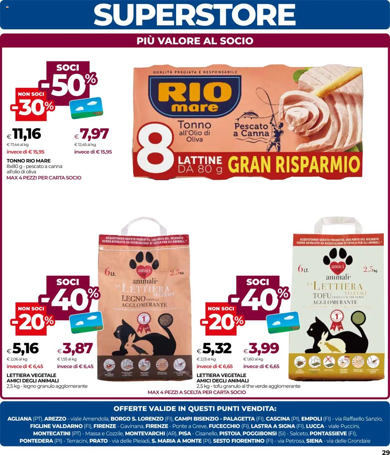 Volantino COOP del 14.08.2025 | Pagina: 29 | Prodotti: Tofu, The, Tonno