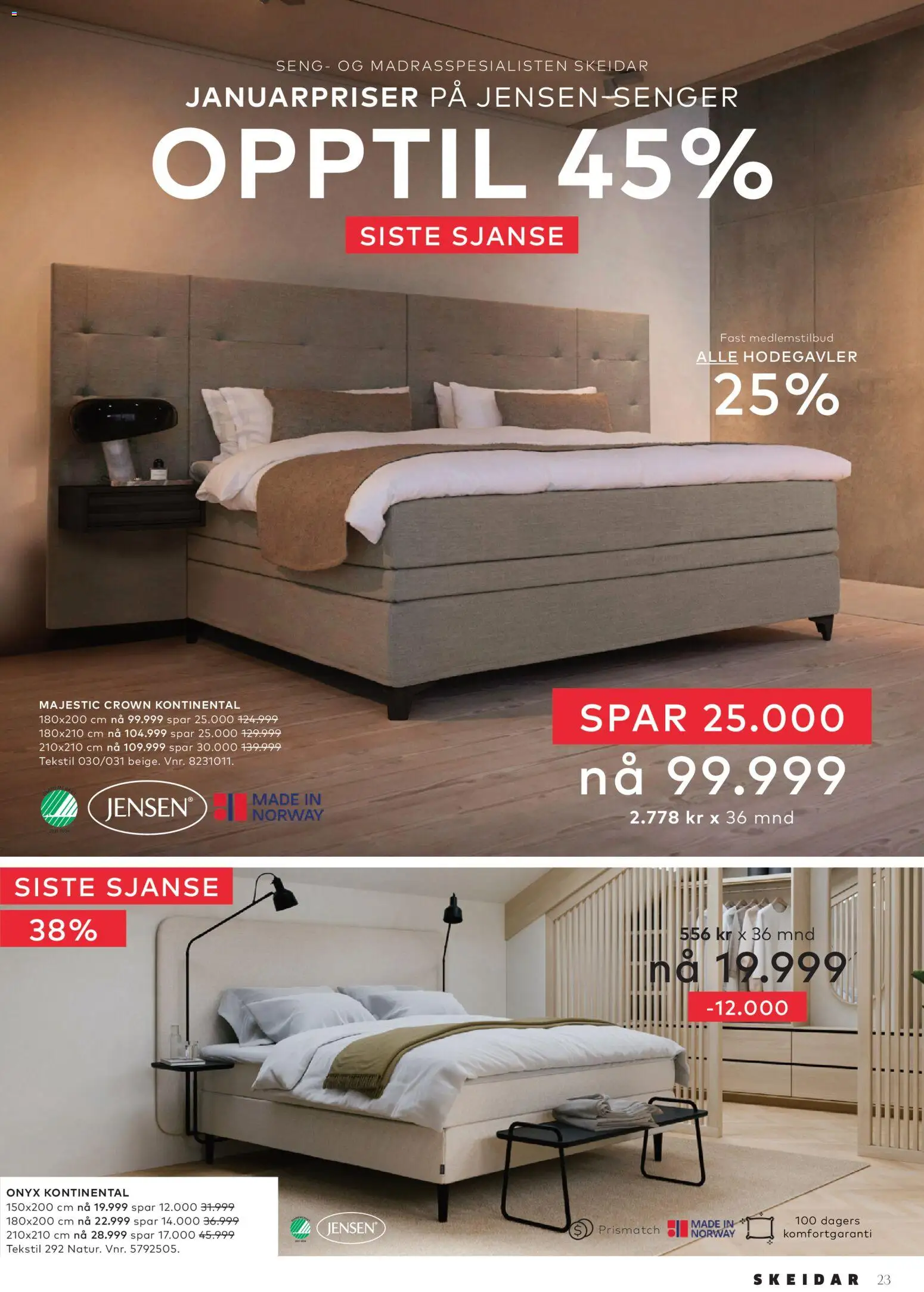 {H1} | Side: 23 | Produkter: Seng