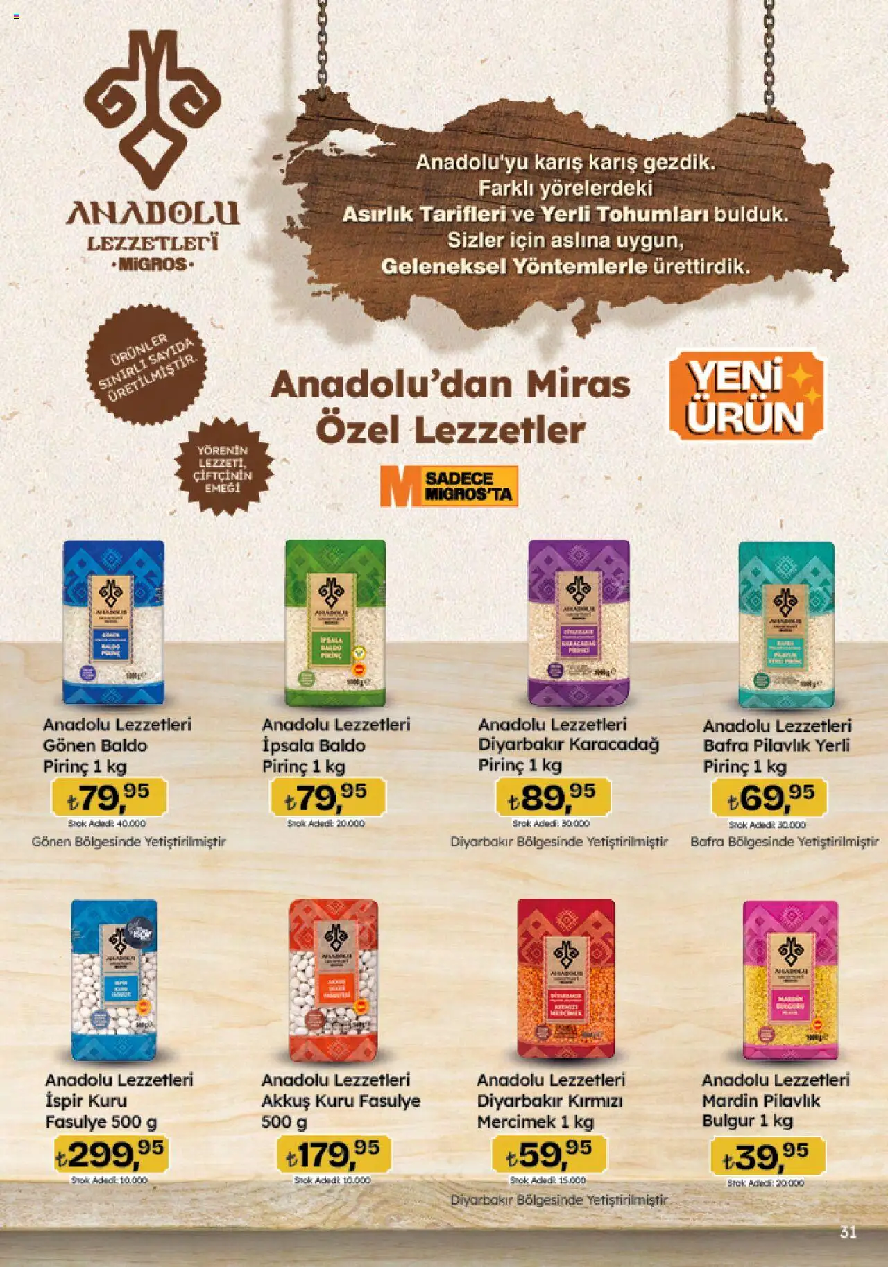 Migros Katalog - Migroskop - 26.06.2025 tarihinden itibaren geçerlidir | Sayfa: 31 | Ürünler: Kuru fasulye, Fasulye, Ravioli, Pirinç