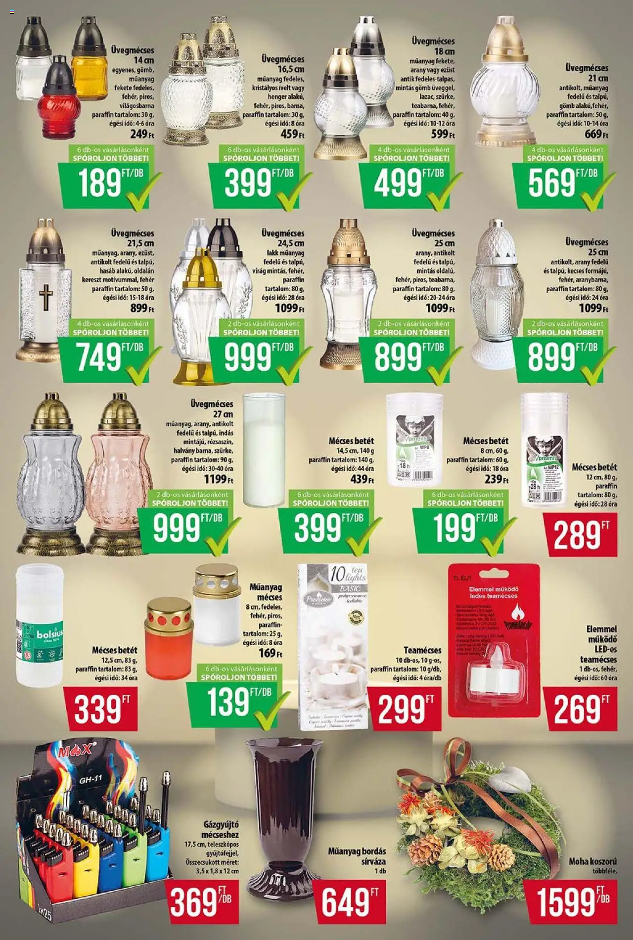 COOP akciós ujság - amely érvényes a következő dátumtól: 16.10.2025 | Oldal: 17 | Termékek: Virag, Mécses, Óra, Koszorú