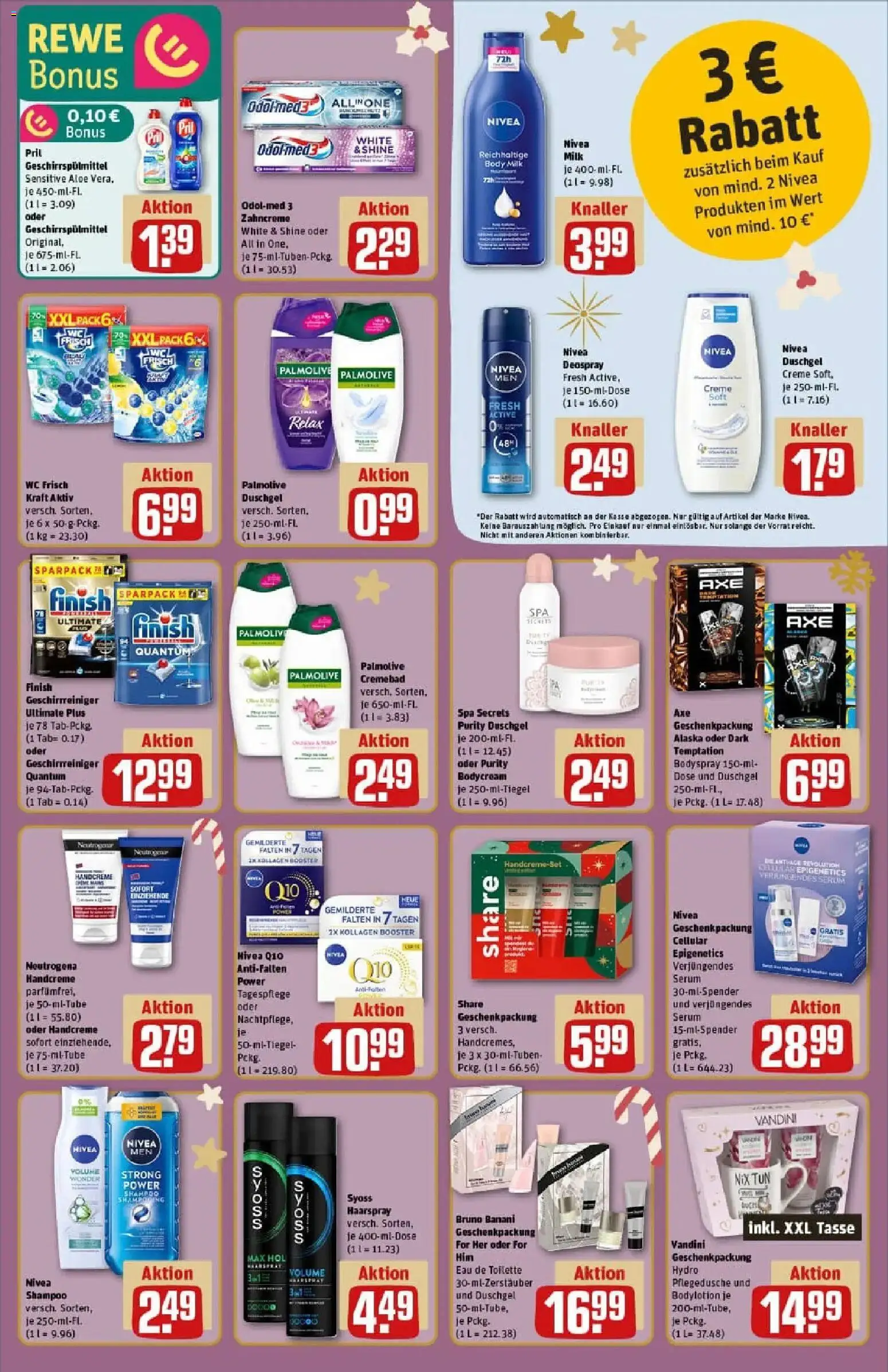 Rewe prospekt Lutherstadt Eisleben	 – gültig ab 01.12.2025 | Seite: 27 | Produkte: Toilette, Axe, Body Milk, Pril