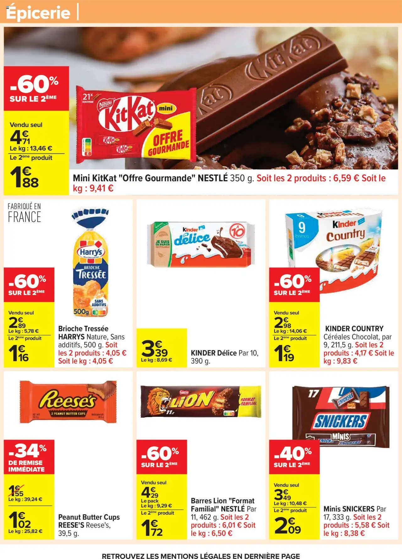 {H1} | Page: 43 | Produits: Kinder country, Céréales