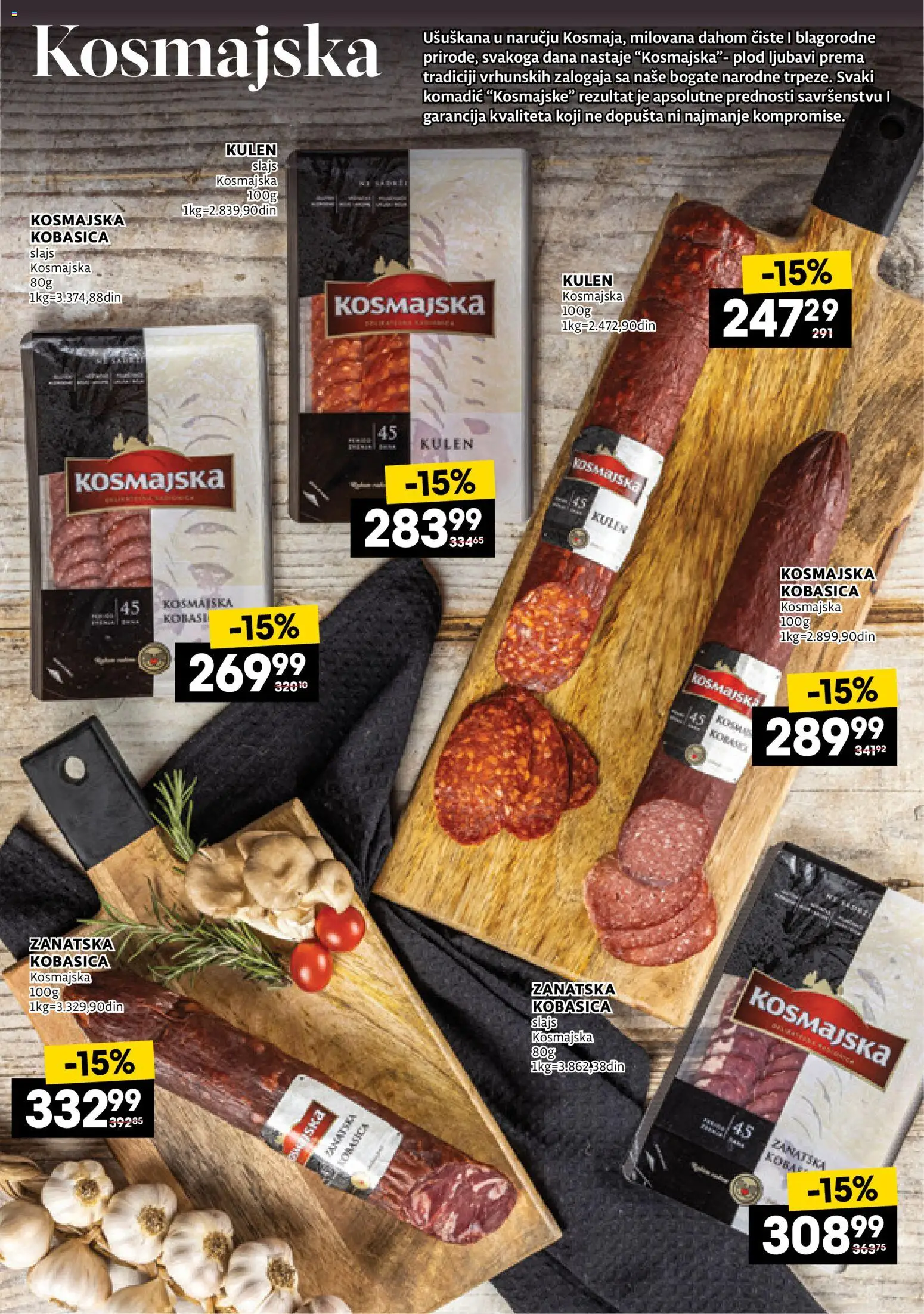 Idea katalog - važi od 23.10.2025 | Strana: 11 | Proizvode: Kulen, Kobasica