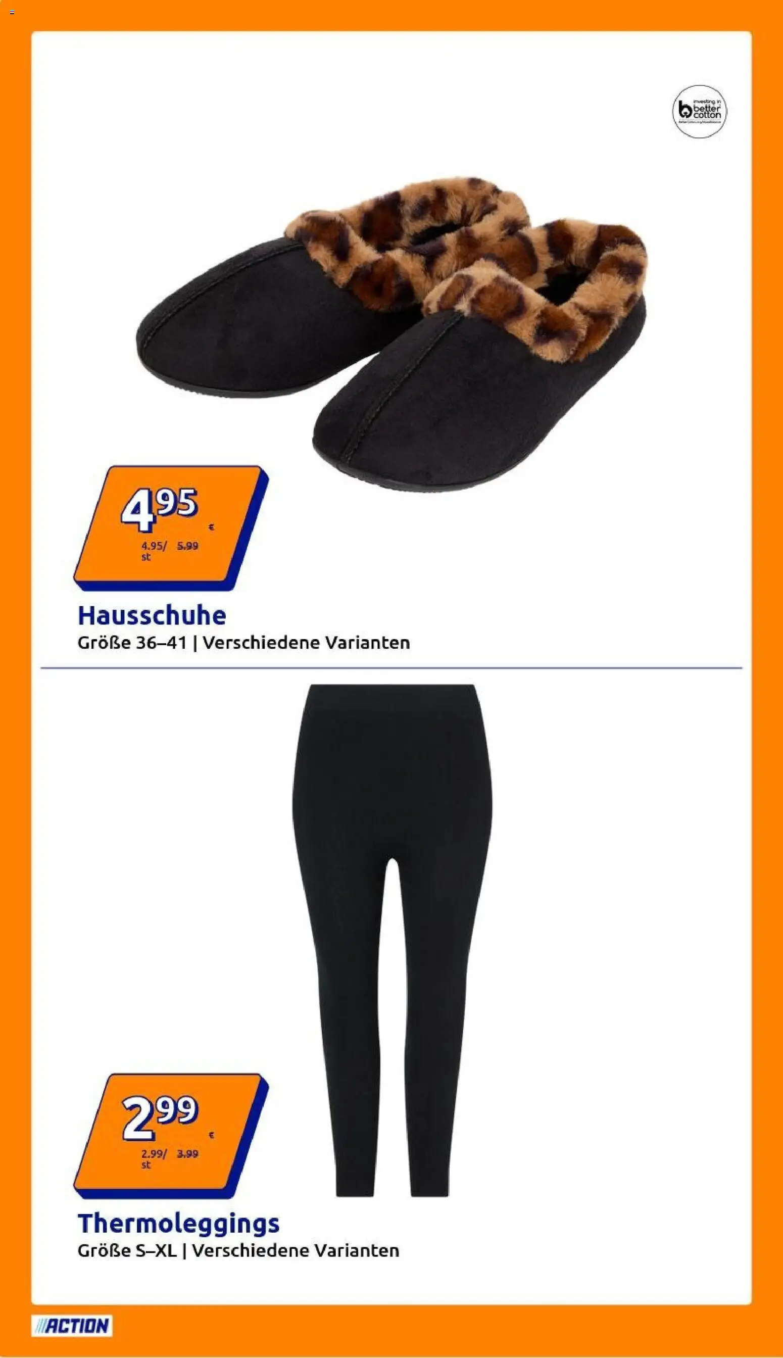 Action Flugblatt gültig ab 29.10.2025 | Seite: 2 | Produkte: Hausschuhe