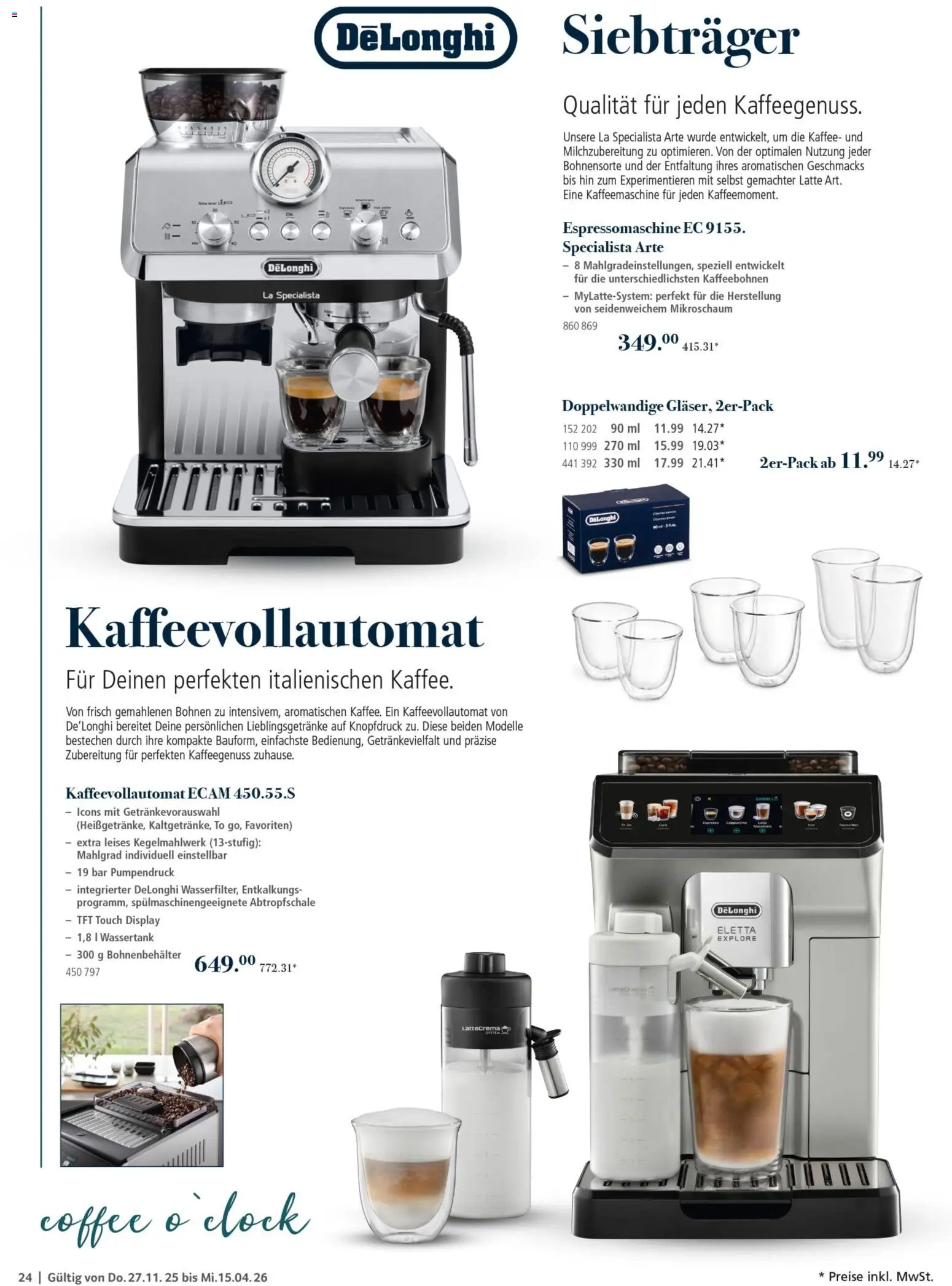Selgros Kochen & Servieren – gültig ab 27.11.2025 | Seite: 24 | Produkte: Kaffeemaschine, Kaffee, Kaffeevollautomat