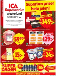 ICA Supermarket - Enköping - Förhandsvisning av reklamblad från butik ICA Supermarket aktuell från 24.11.2025