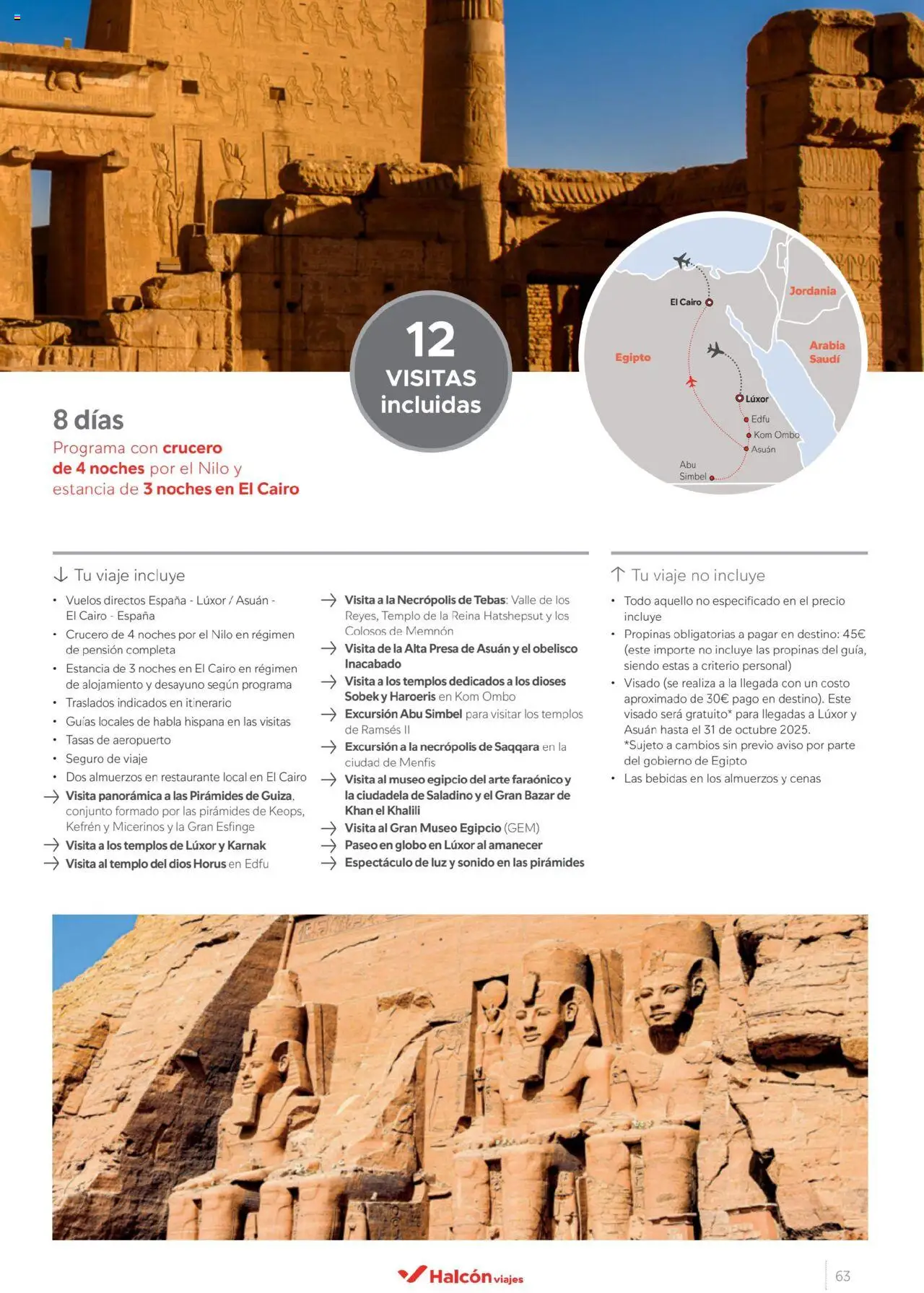 Halcón Viajes Egipto │ válido desde el 01.07.2025 | Página: 63
