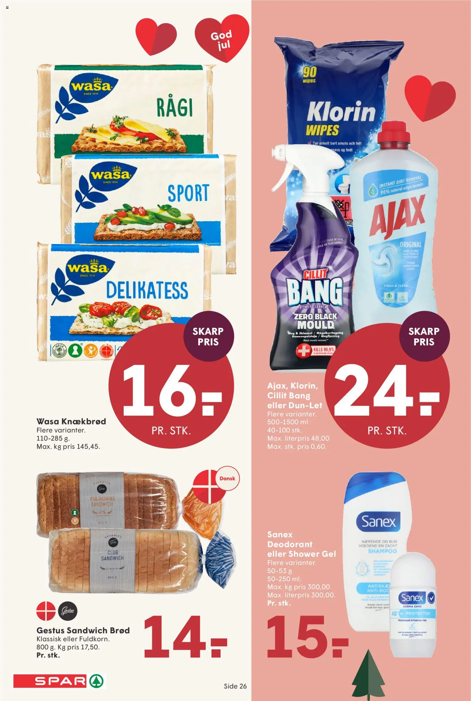 Spar tilbudsavis – gyldig fra 05.12.2025 | Side: 30 | Produkter: Shampoo, Brød, Deodorant, Knækbrød