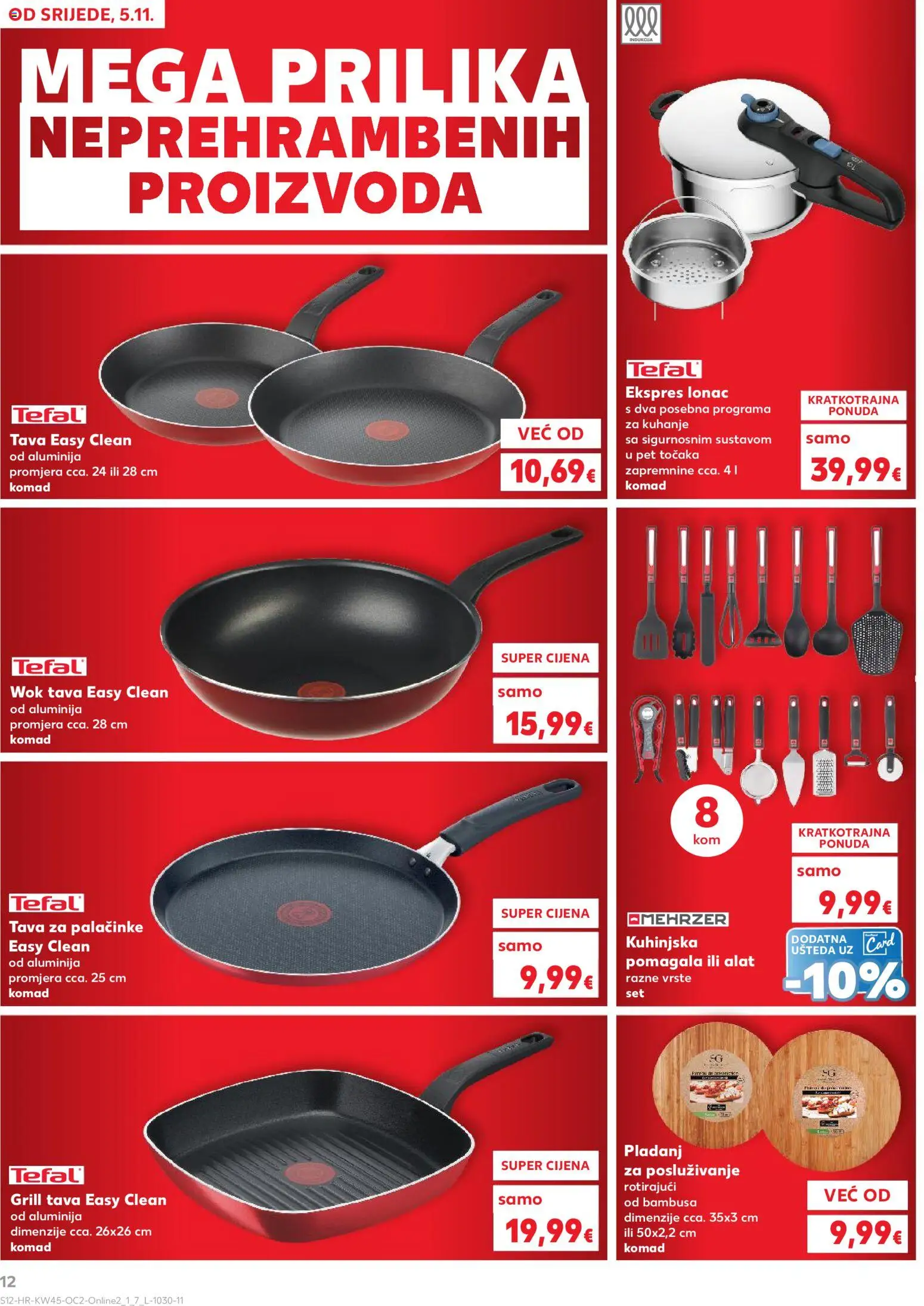 Kaufland katalog | vrijedi od 05.11.2025 | Stranica: 12 | Proizvodi: Grill tava, Tava, Lonac, Pladanj