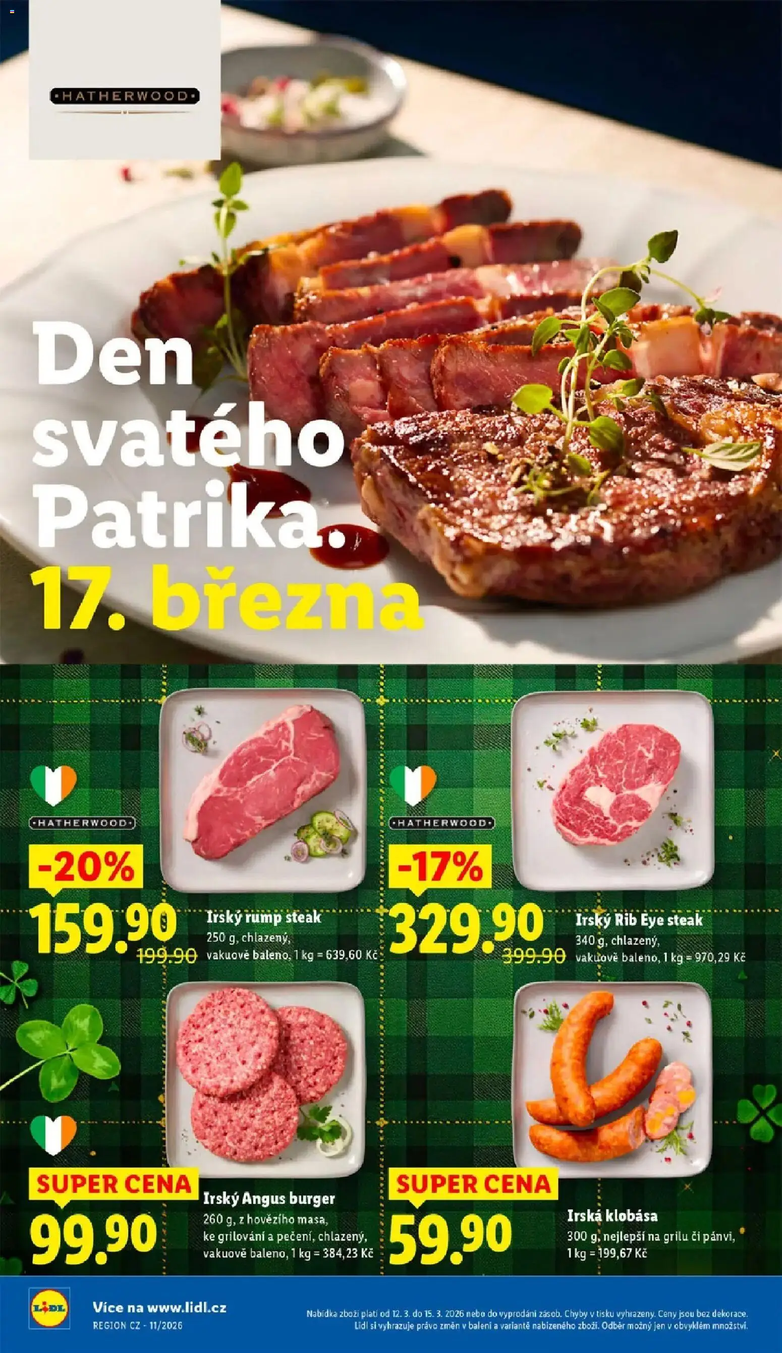 Lidl aktuální leták od 12.03.2026 | Strana: 16 | Produkty: Burger, Grilování, Steak, Klobása