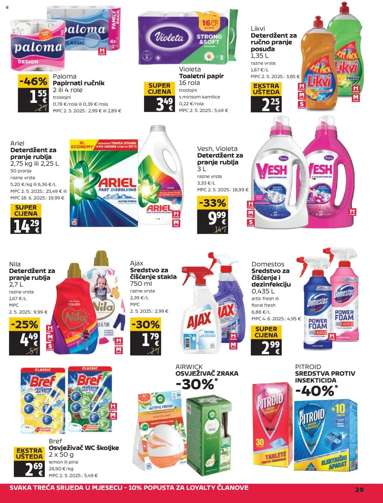 Tommy katalog | vrijedi od 14.08.2025 | Stranica: 29 | Proizvodi: Deterdžent, Ručnik, Domestos, Ajax
