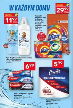 Pogląd oferty "Lewiatan gazetka" - ważna od 29.01.2026 | Strona: 13 | Produkty: Coccolino, Płyn do płukania tkanin, Paella, Proszek do prania Vizir