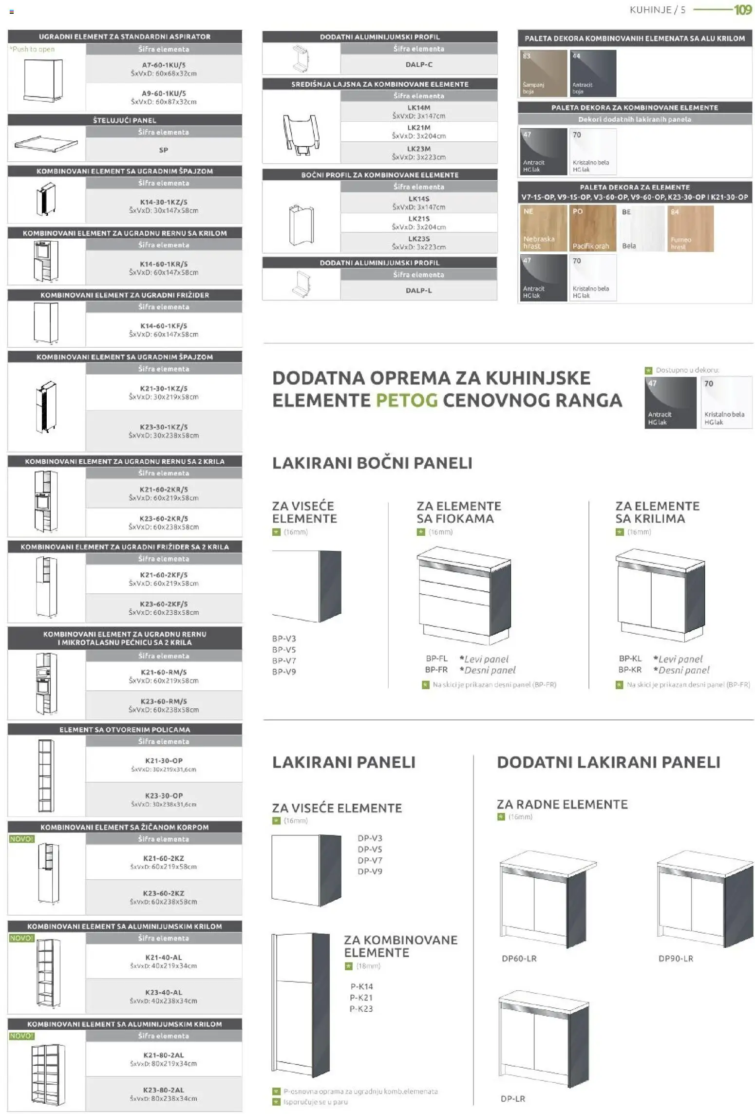 Jela katalog - važi od 09.03.2026 | Strana: 109 | Proizvode: Orah, Frižider, Aspirator