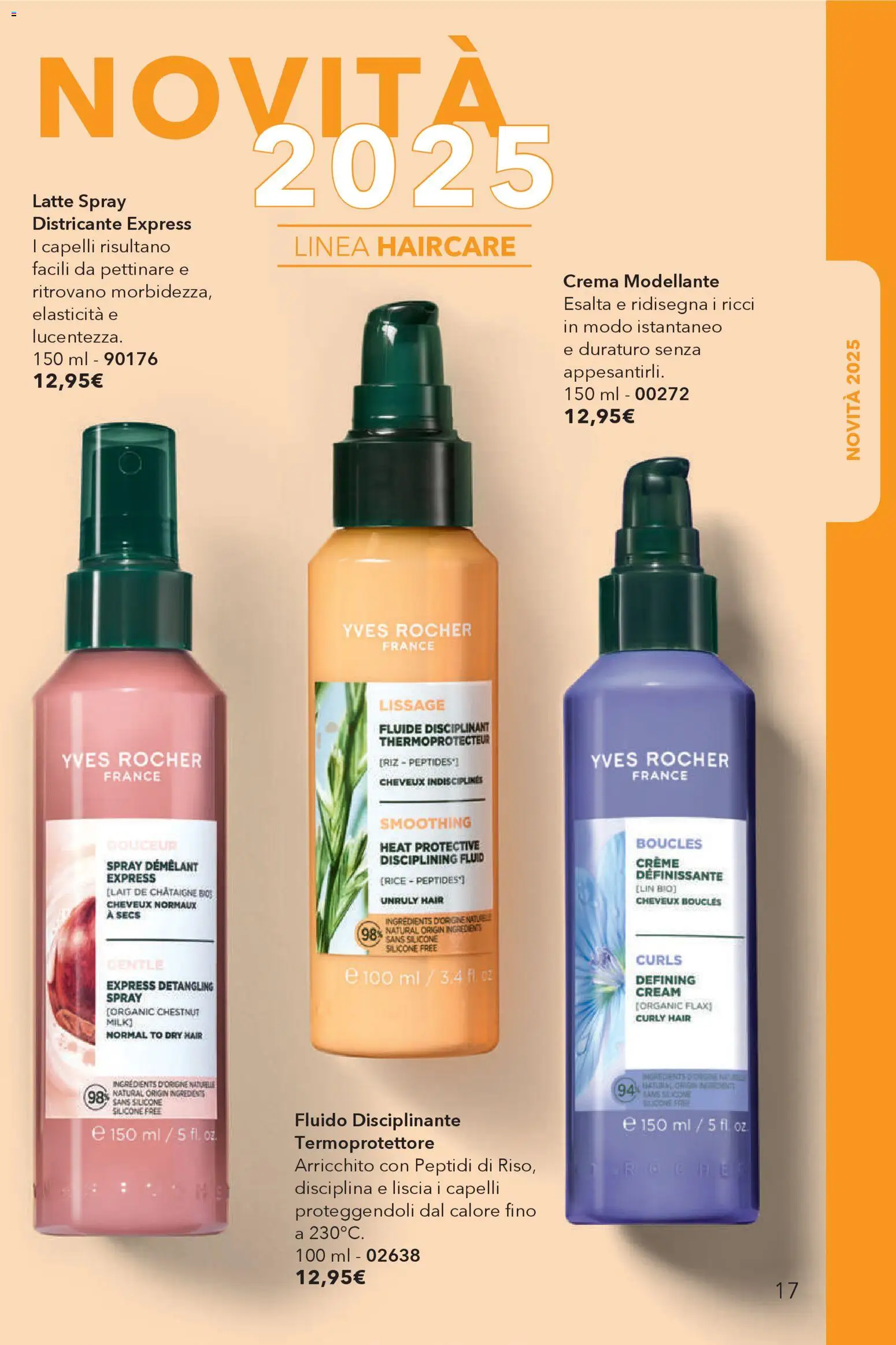 Volantino Yves Rocher del 16.12.2025 | Pagina: 17 | Prodotti: Crema, Latte, Silicone