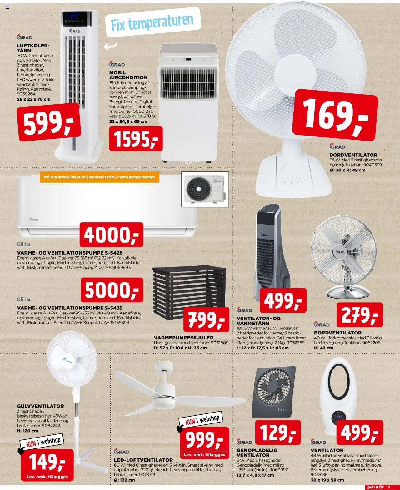 Jem & fix Tilbudsavis gyldig fra 29.06.2025 | Side: 9 | Produkter: Ventilator