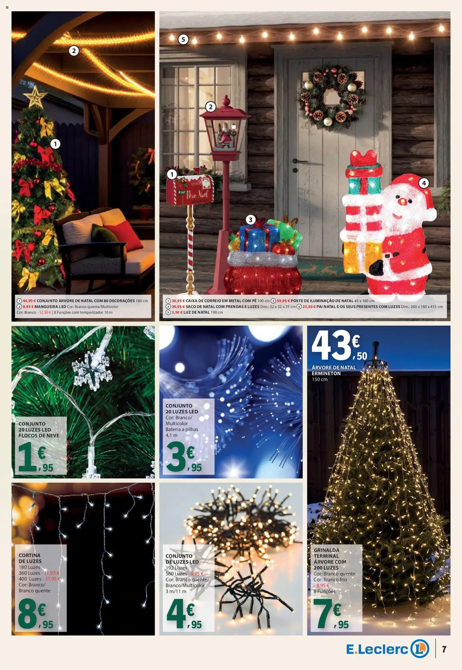 E.Leclerc - Folheto Natal │ válido de 04.11.2025 | Página: 7 | Produtos: Pilhas, Mangueira, Caixa, Flocos