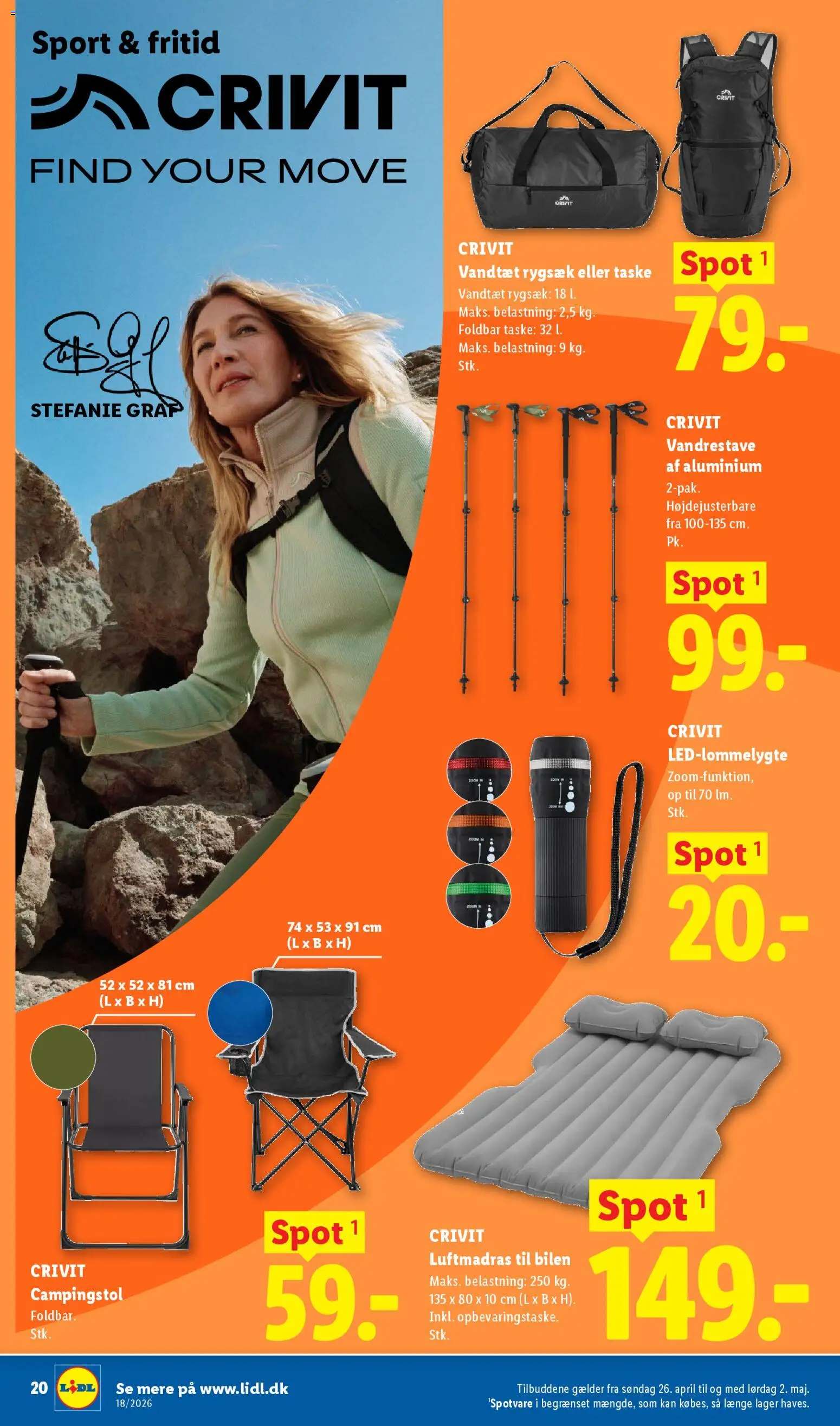 Lidl tilbudsavis – gyldig fra 26.04.2026 | Side: 6 | Produkter: Taske, Rygsæk