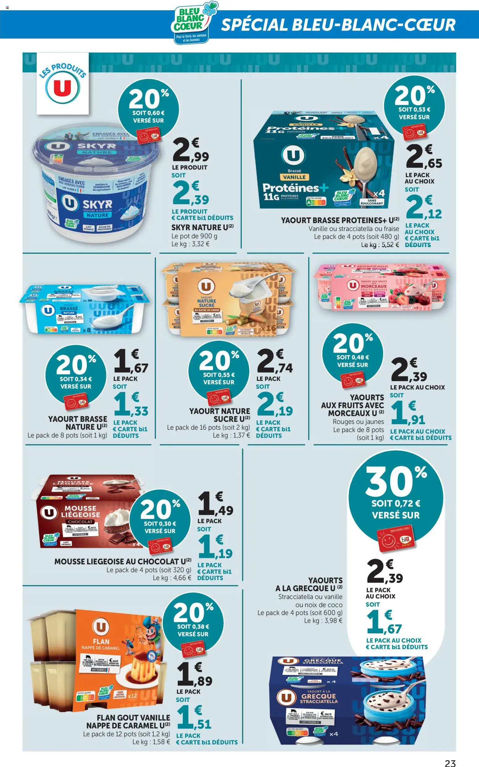 {H1} | Page: 23 | Produits: Sucre, Sucre de canne, Édulcorant, Chocolat