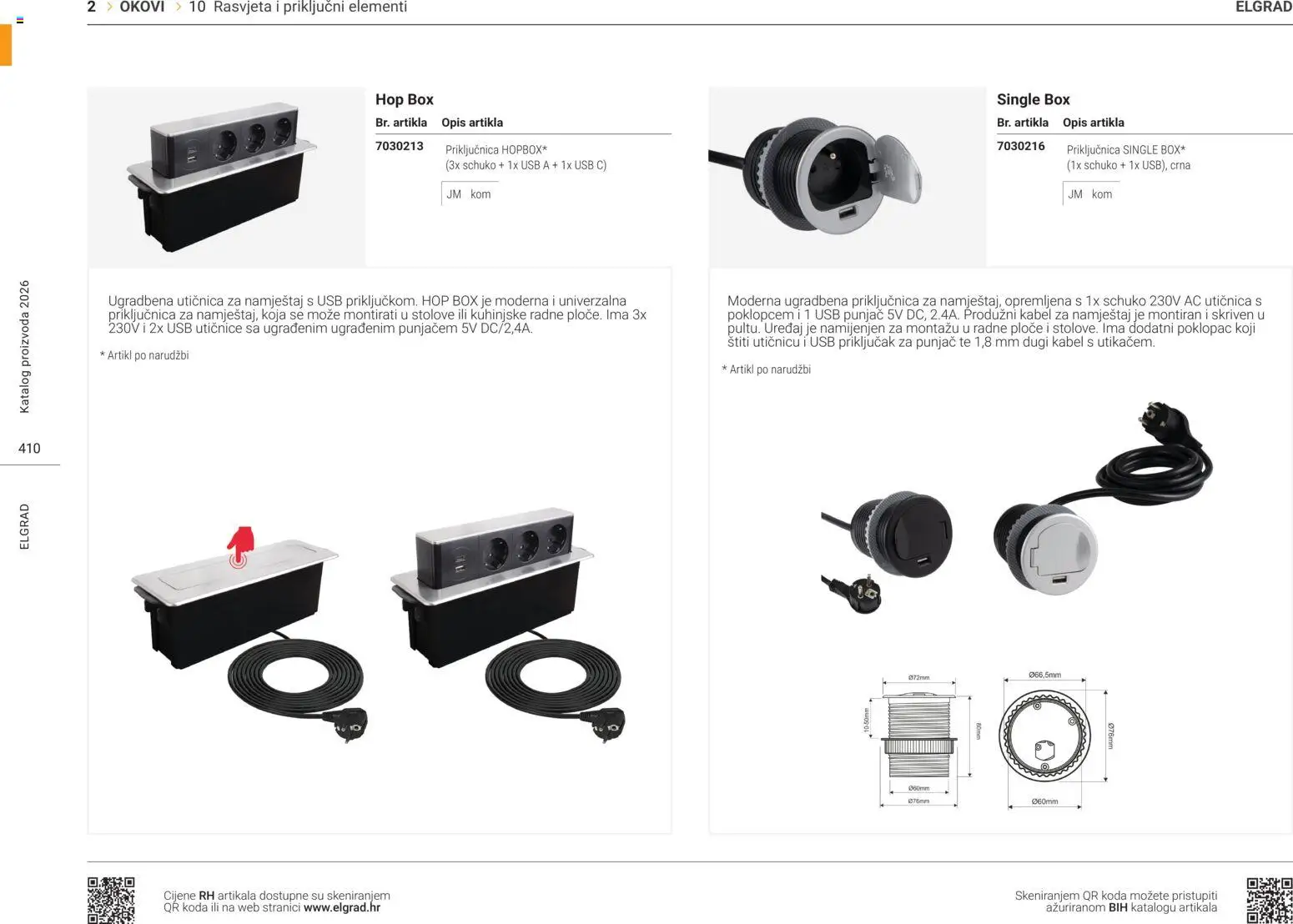 Elgrad katalog | vrijedi od 14.04.2026 | Stranica: 19 | Proizvodi: Utičnica, Rasvjeta, Kabel, USB