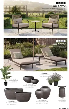 Forhåndsvisning av Skeidar hagemagasin kundeavis gyldig fra 10.04.2026 | Side: 9 | Produkter: Hagestol, Solseng, Bord