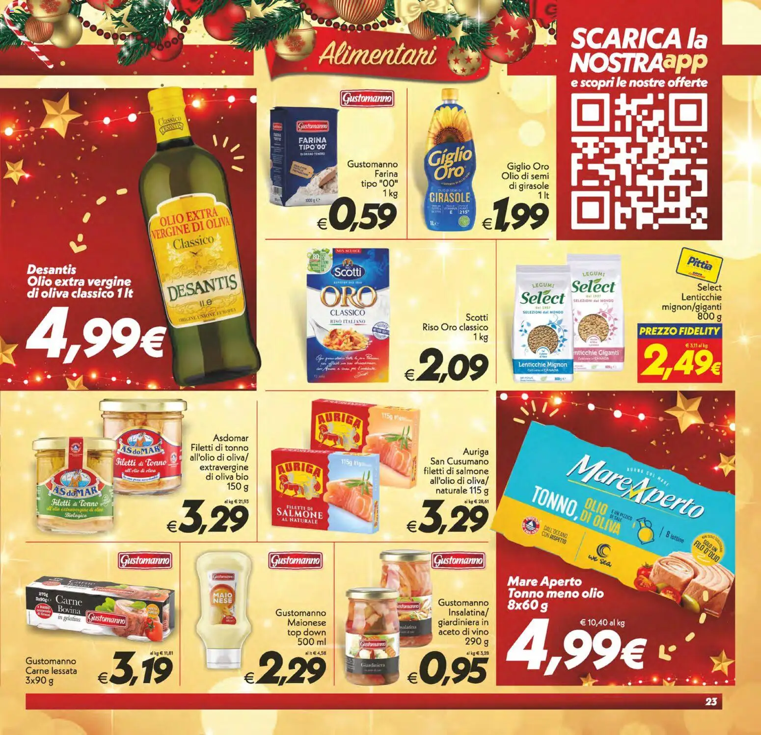 Volantino SuperConveniente del 16.12.2025 | Pagina: 23 | Prodotti: Legumi, Riso, Lenticchie, Vino