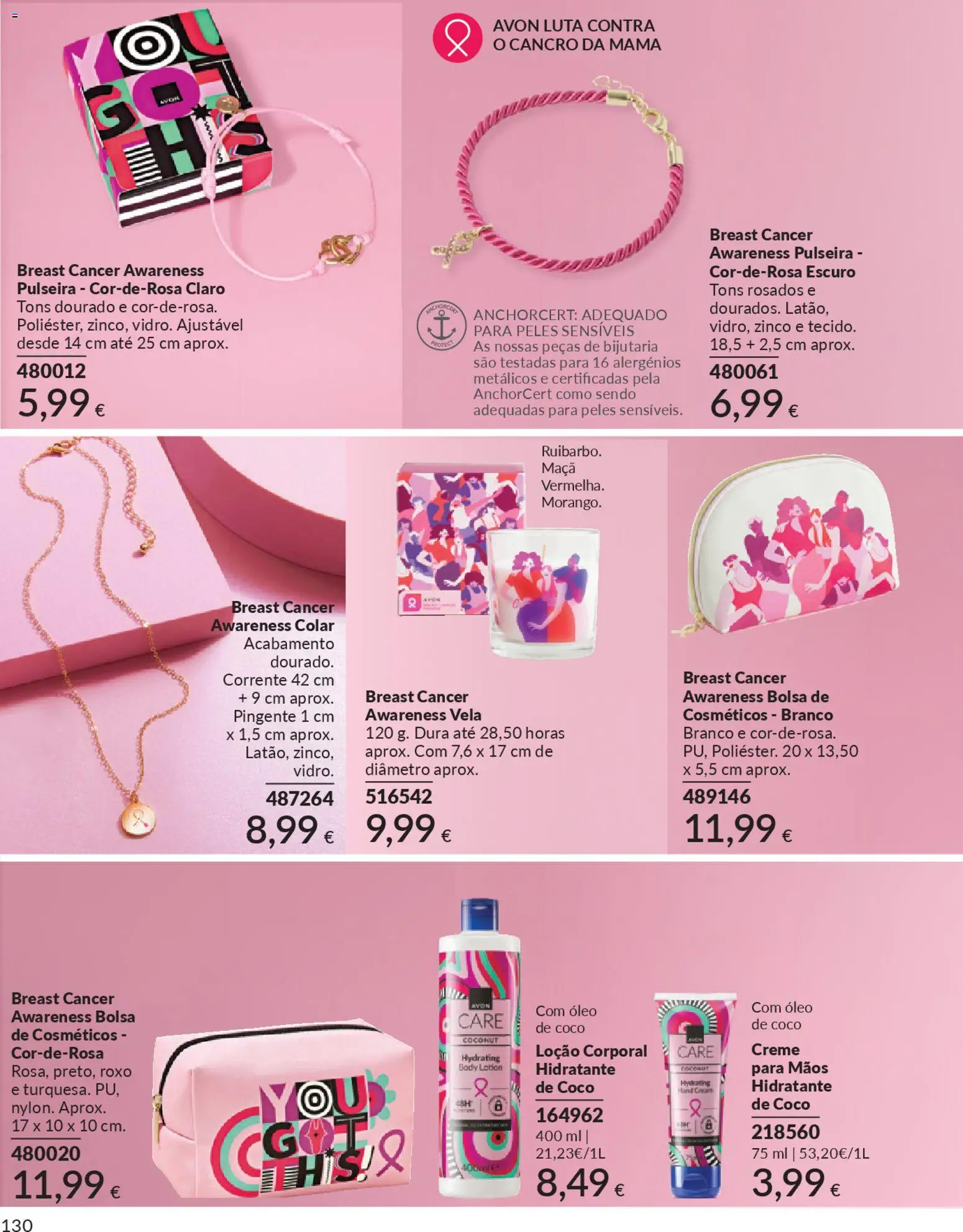 Catálogo Avon Campanha 1 │ válido de 01.01.2026 | Página: 130 | Produtos: Pulseira, Creme para mãos, Maça, Creme