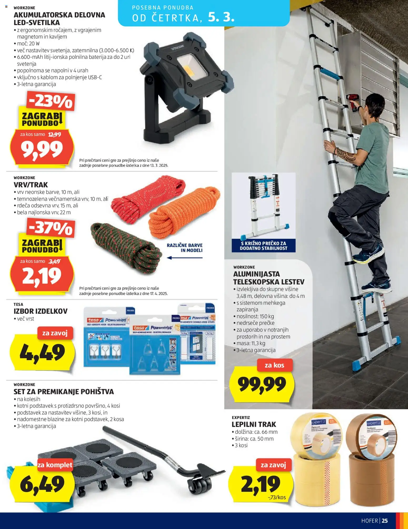 Novi Hofer katalog ponudbe – veljaven od 25.02.2026 | Stran: 25 | Izdelki: Baterija, Kos